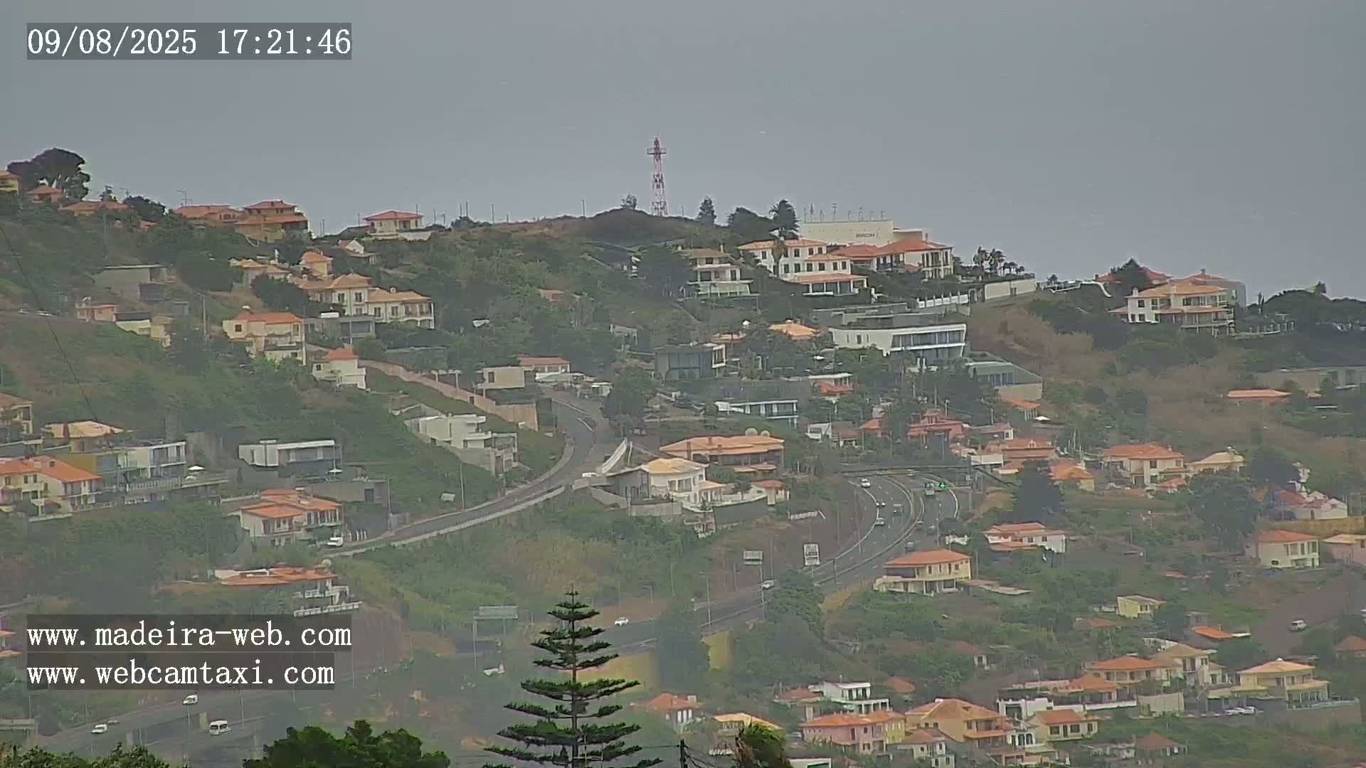 Funchal City  Skyline Live Cam from Sao Roque - Funchal, Madeira, Portugal