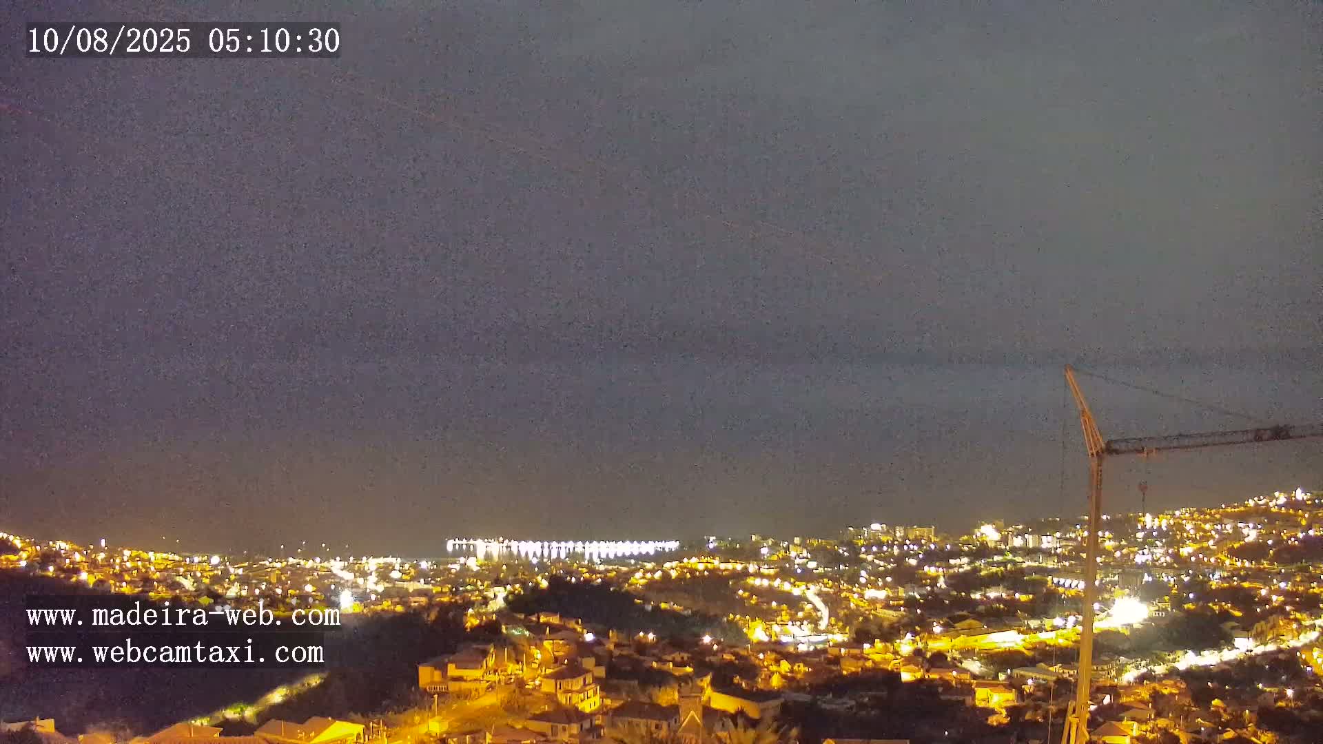 Funchal City  Skyline Live Cam from Sao Roque - Funchal, Madeira, Portugal