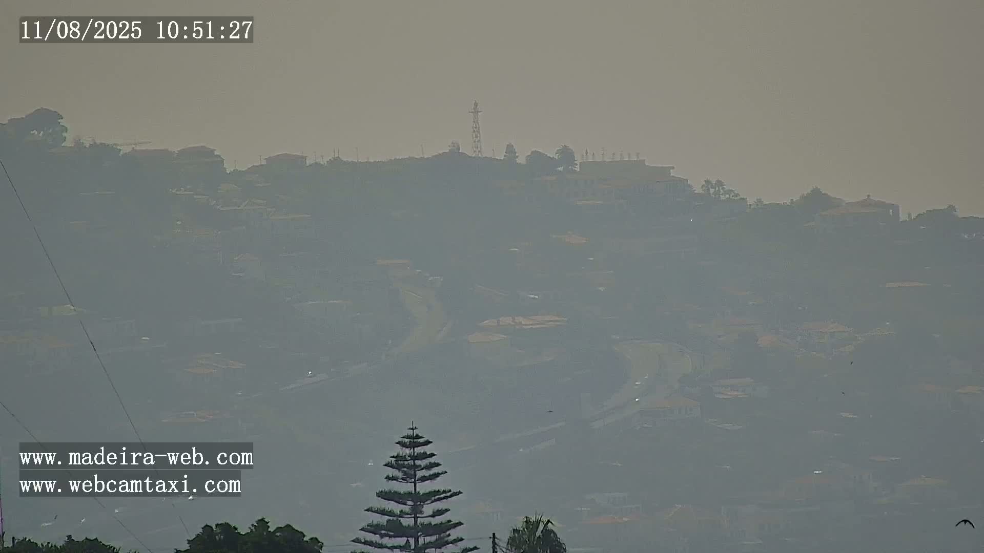 Funchal City  Skyline Live Cam from Sao Roque - Funchal, Madeira, Portugal
