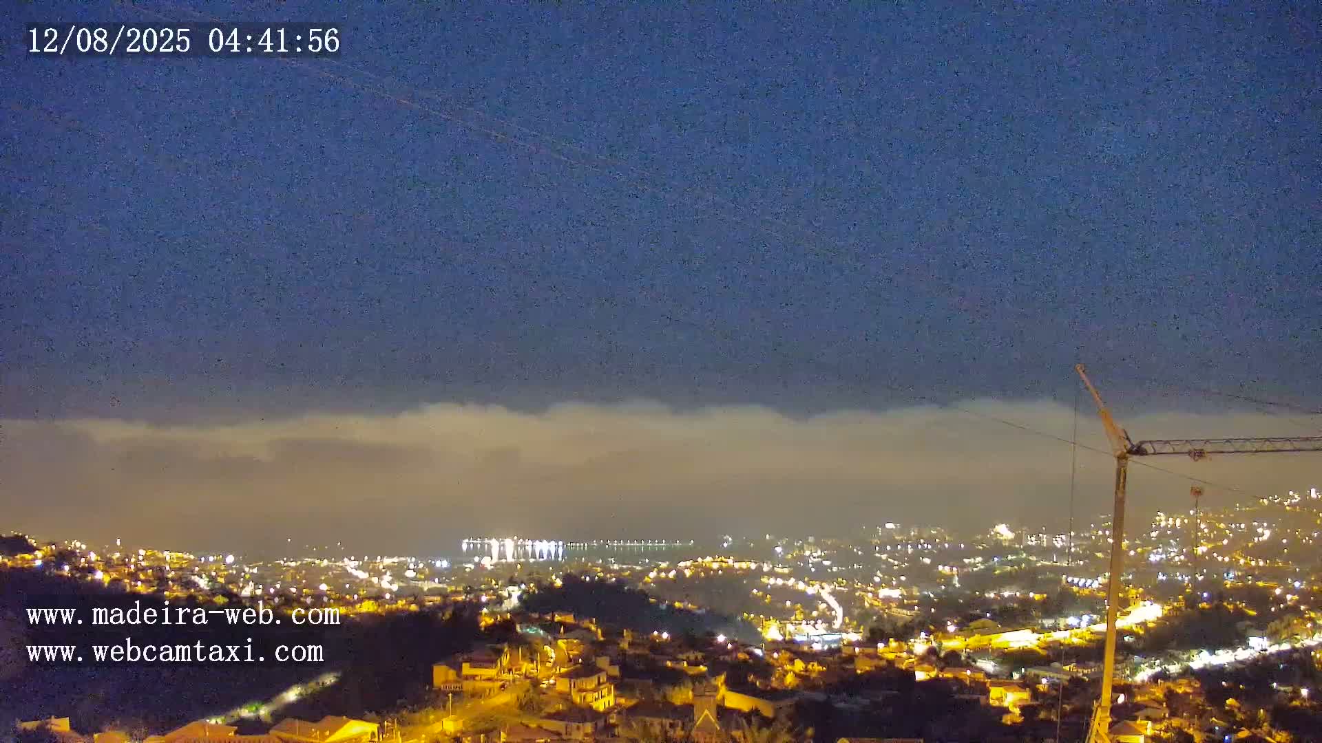 Funchal City  Skyline Live Cam from Sao Roque - Funchal, Madeira, Portugal