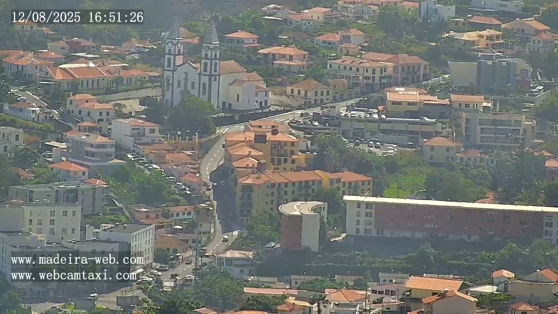Funchal City  Skyline Live Cam from Sao Roque - Funchal, Madeira, Portugal