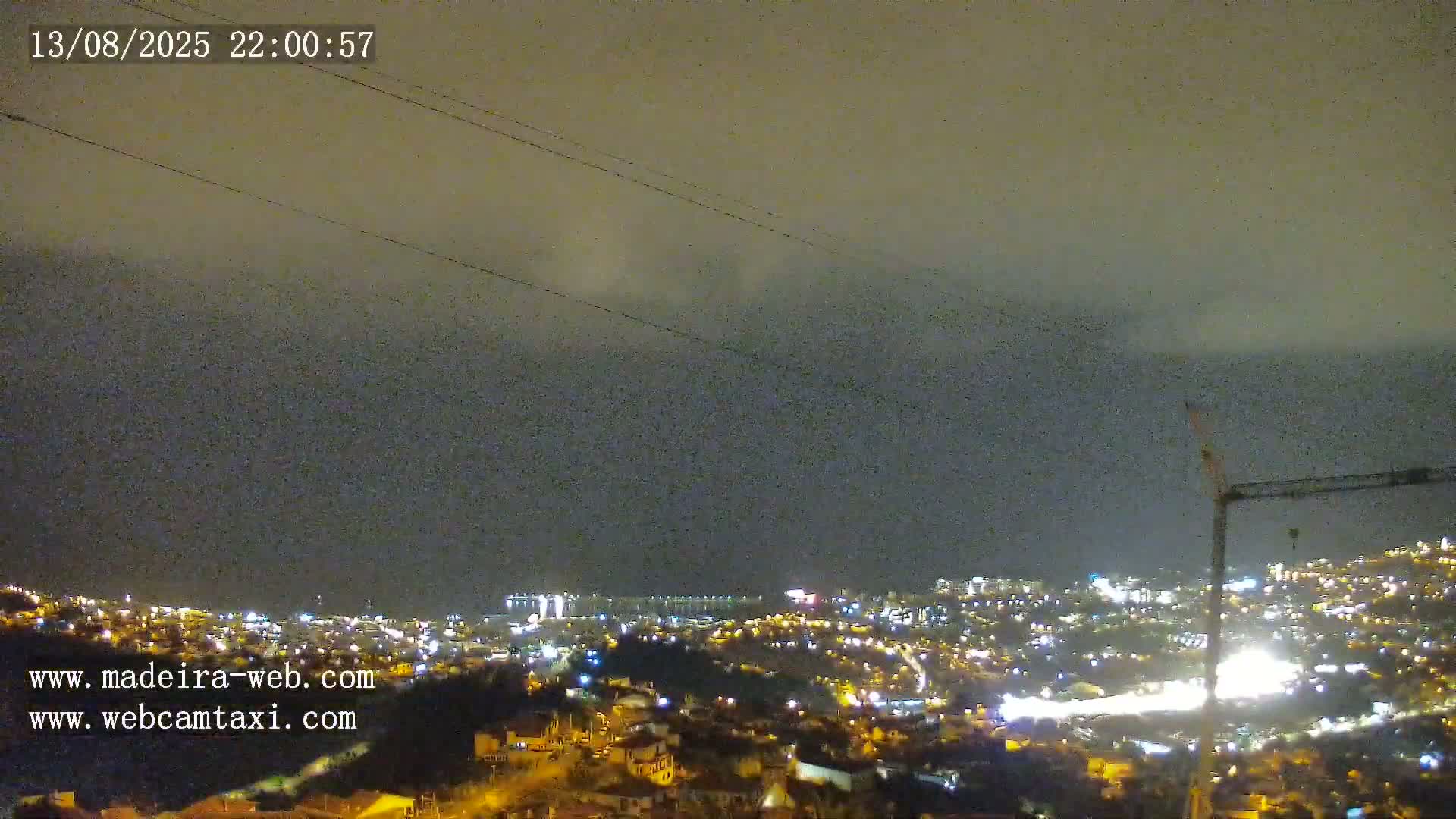 Funchal City  Skyline Live Cam from Sao Roque - Funchal, Madeira, Portugal