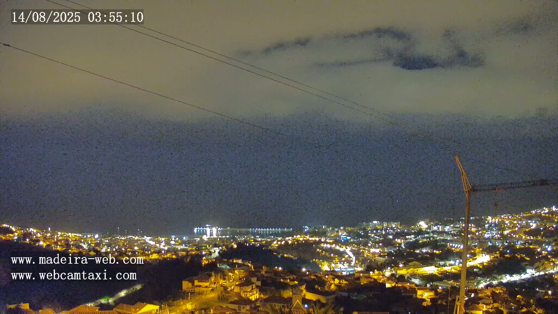 Funchal City  Skyline Live Cam from Sao Roque - Funchal, Madeira, Portugal