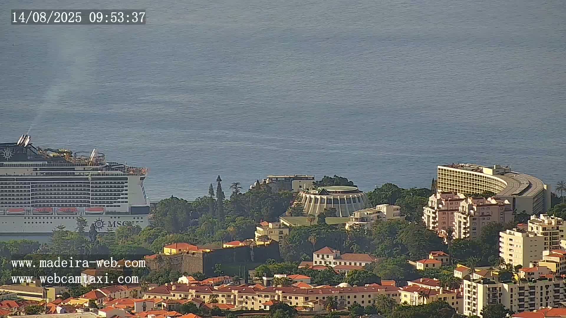 Funchal City  Skyline Live Cam from Sao Roque - Funchal, Madeira, Portugal