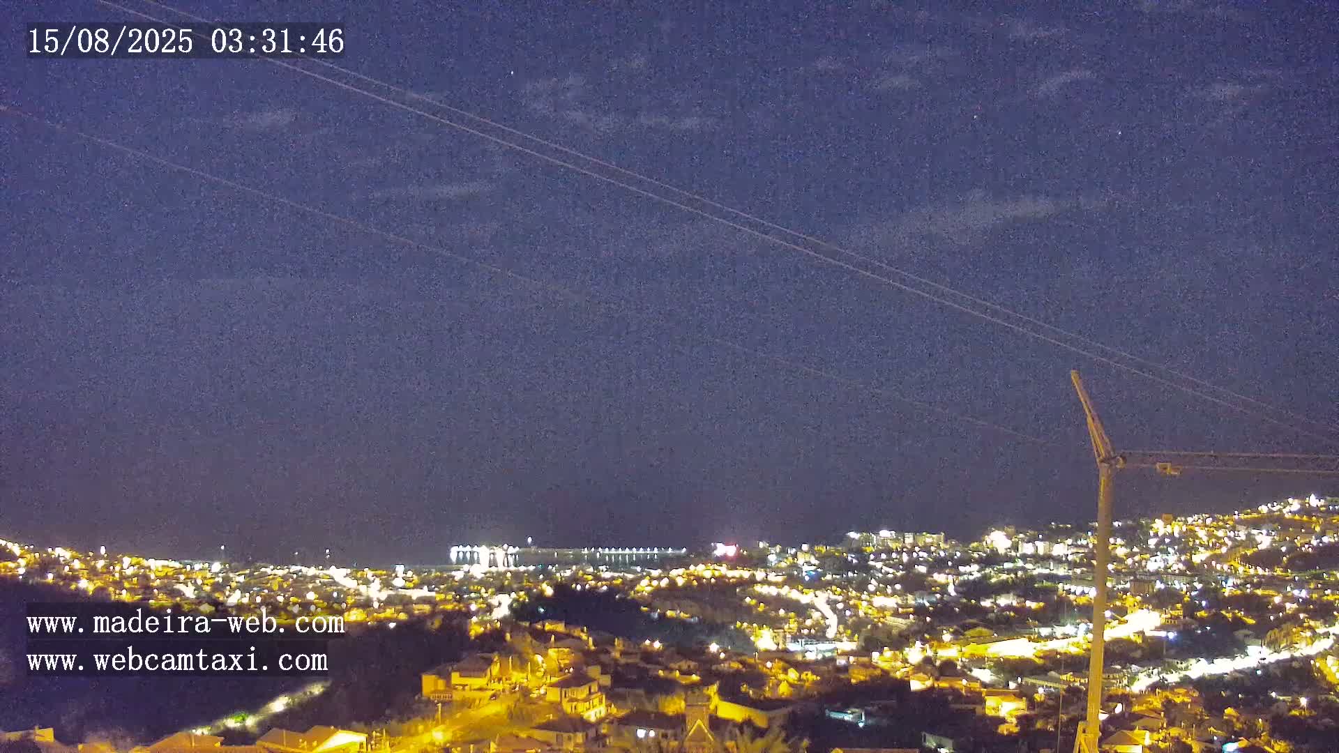 Funchal City  Skyline Live Cam from Sao Roque - Funchal, Madeira, Portugal