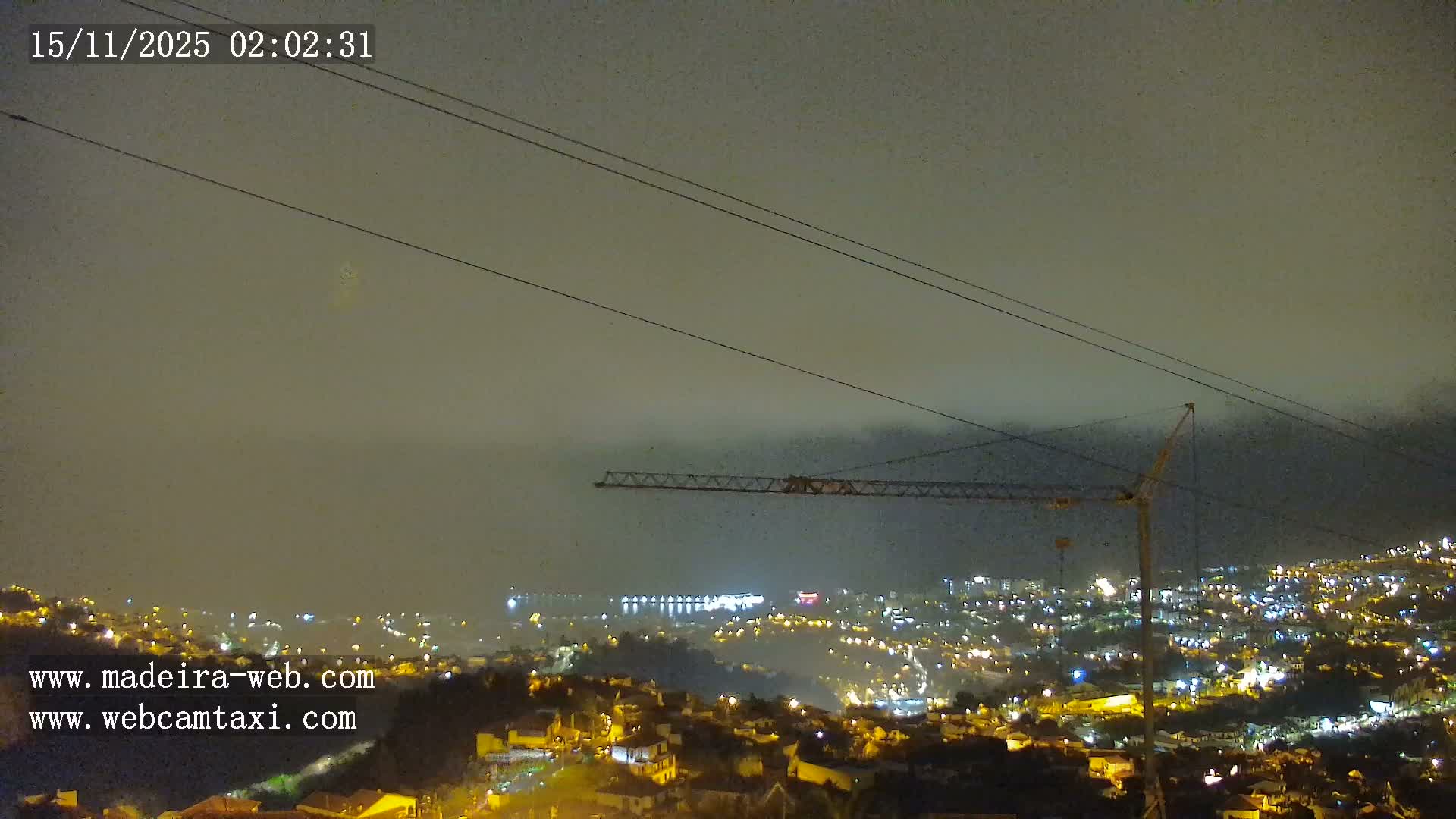 Funchal City  Skyline Live Cam from Sao Roque - Funchal, Madeira, Portugal