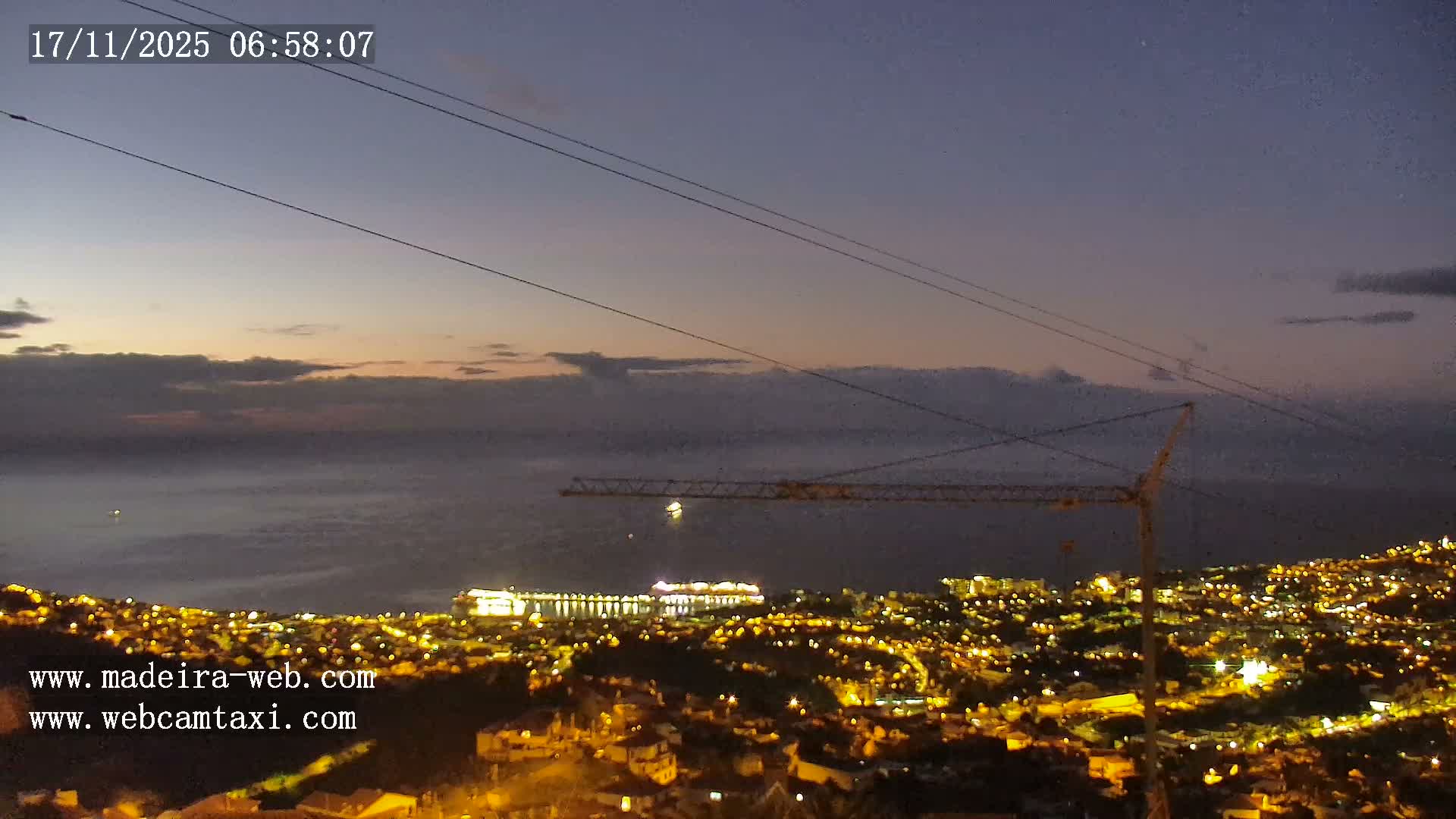Funchal City  Skyline Live Cam from Sao Roque - Funchal, Madeira, Portugal