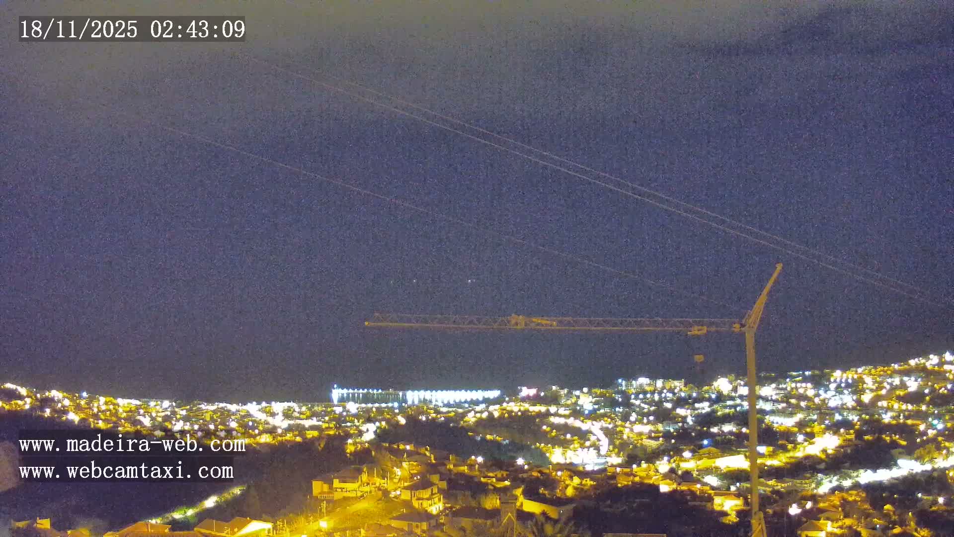 Funchal City  Skyline Live Cam from Sao Roque - Funchal, Madeira, Portugal
