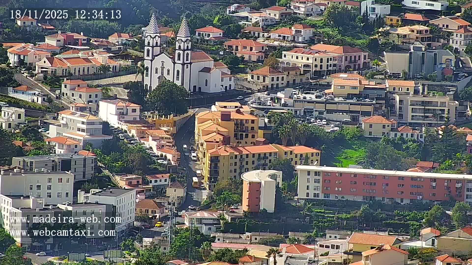 Funchal City  Skyline Live Cam from Sao Roque - Funchal, Madeira, Portugal