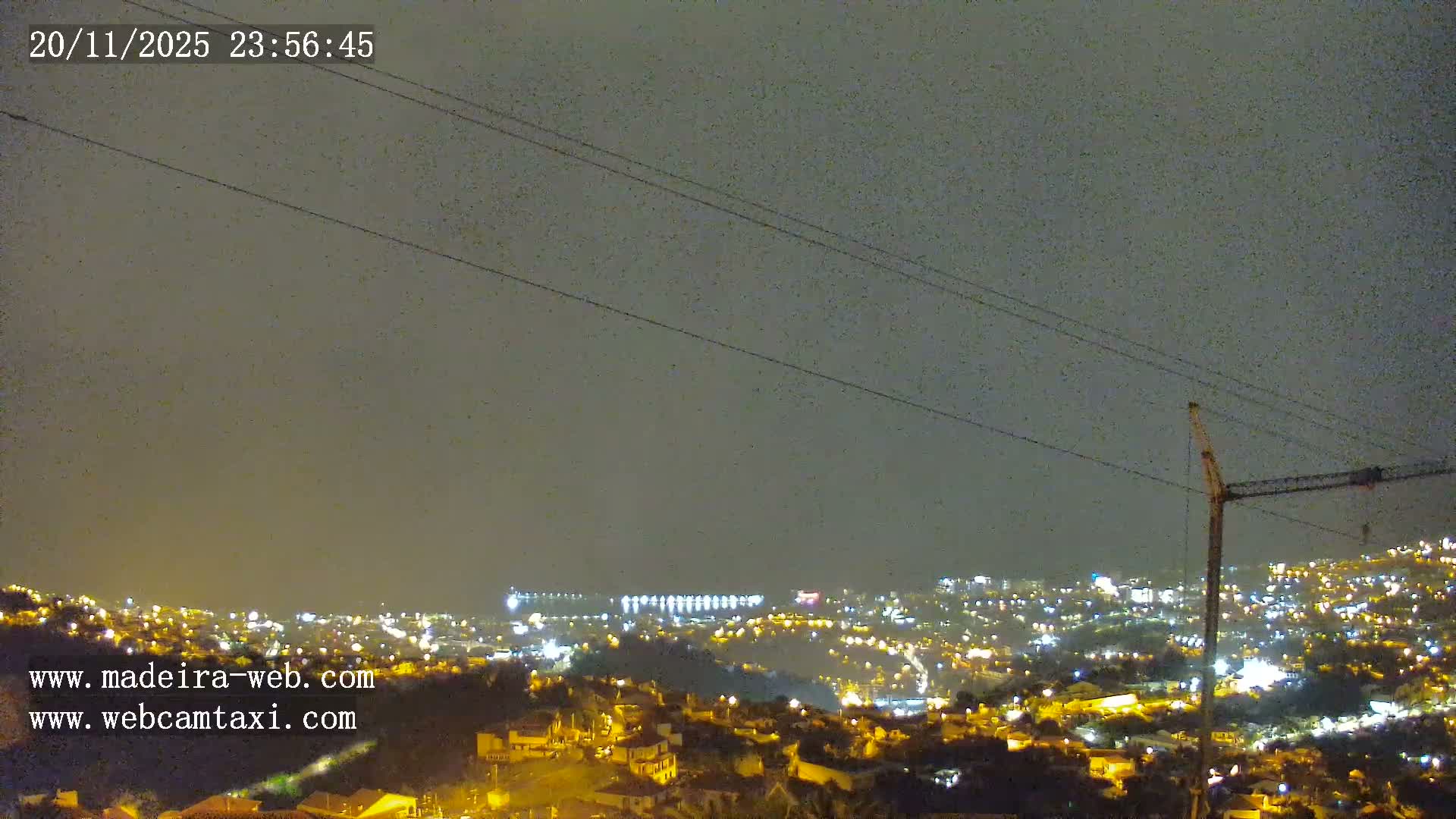 Funchal City  Skyline Live Cam from Sao Roque - Funchal, Madeira, Portugal