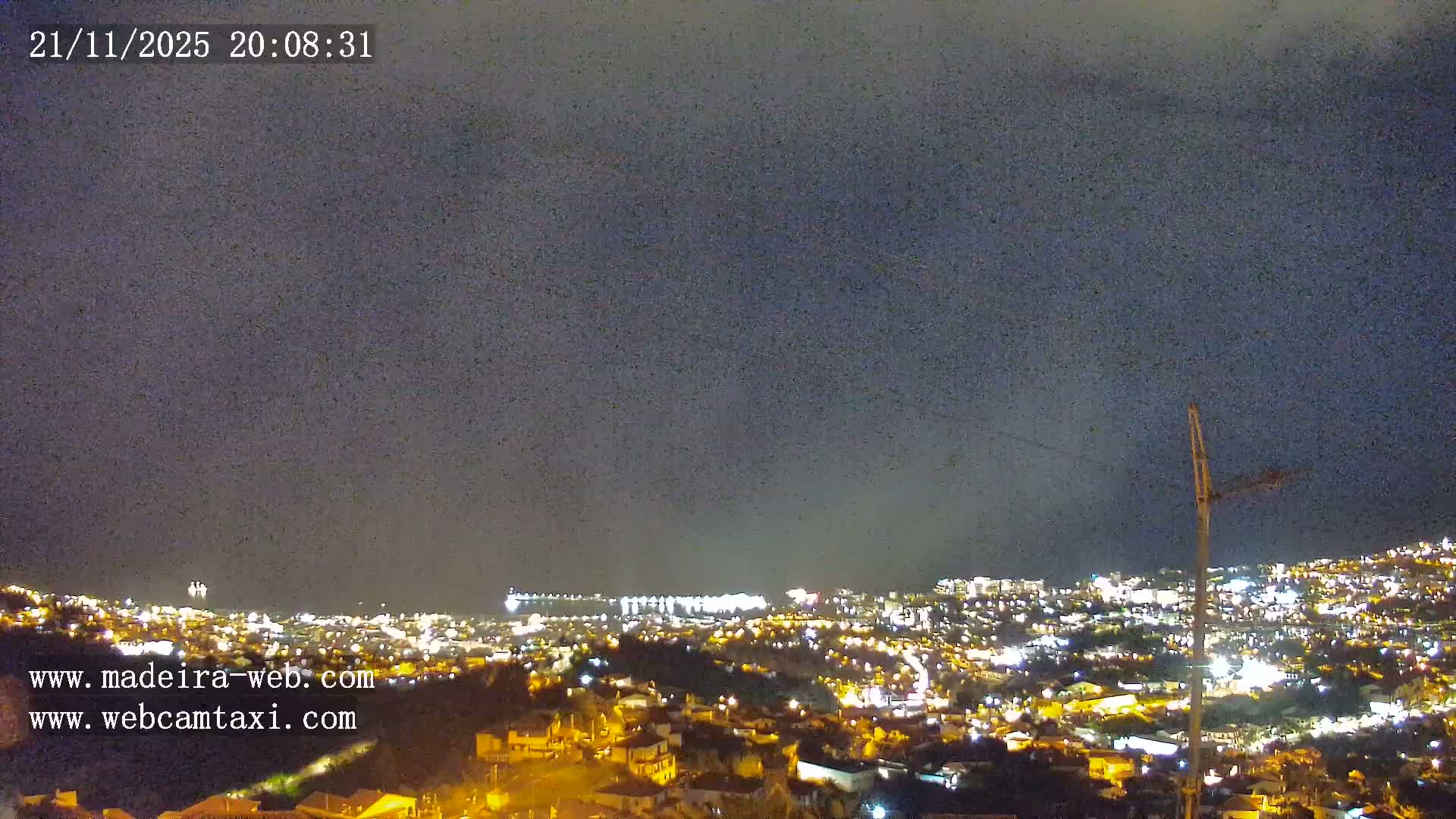 Funchal City  Skyline Live Cam from Sao Roque - Funchal, Madeira, Portugal