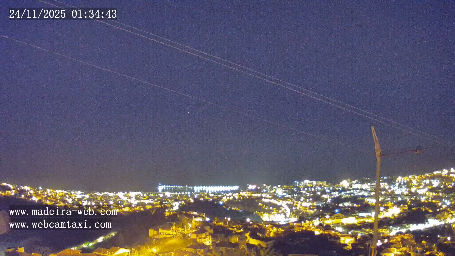 Funchal City  Skyline Live Cam from Sao Roque - Funchal, Madeira, Portugal