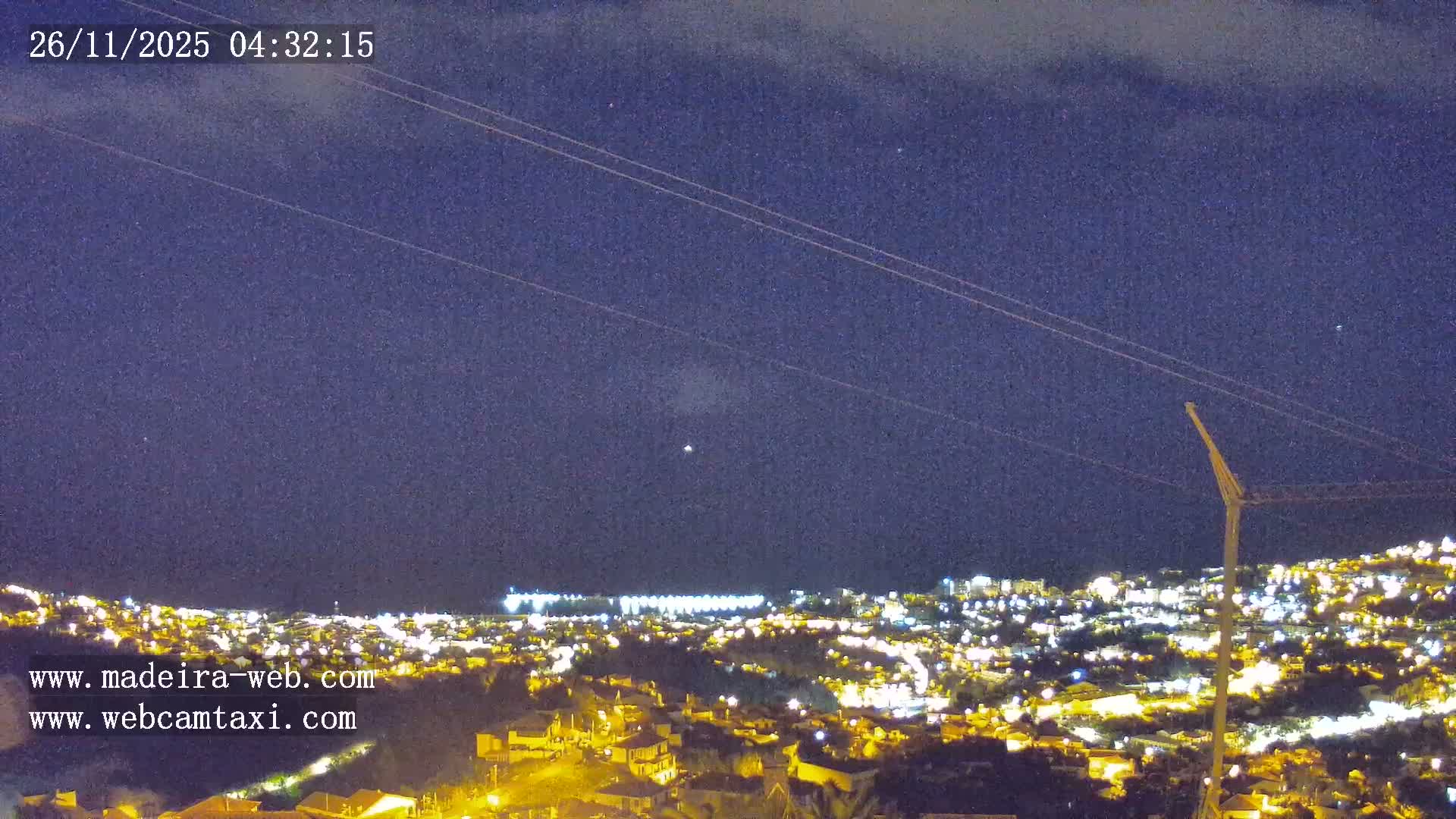 Funchal City  Skyline Live Cam from Sao Roque - Funchal, Madeira, Portugal