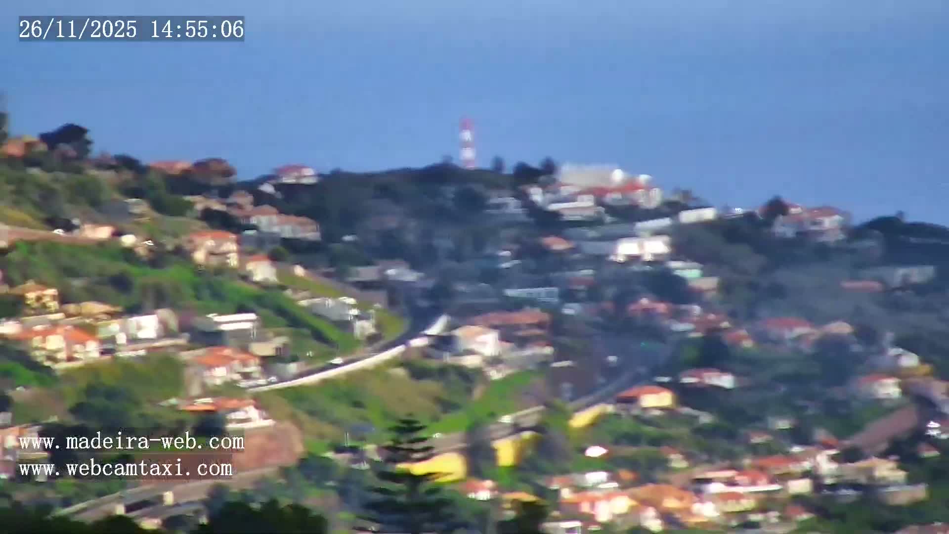 Funchal City  Skyline Live Cam from Sao Roque - Funchal, Madeira, Portugal