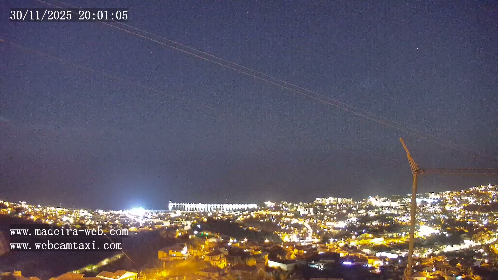 Funchal City  Skyline Live Cam from Sao Roque - Funchal, Madeira, Portugal