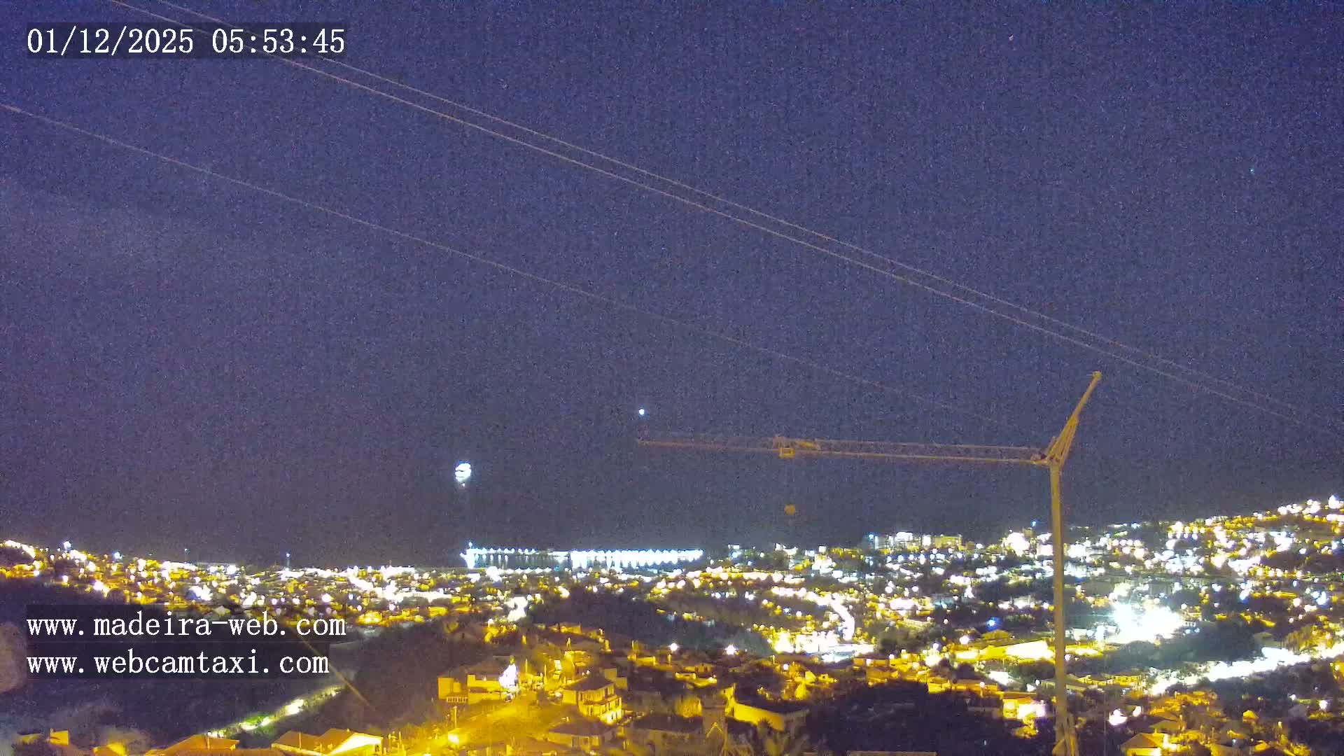 Funchal City  Skyline Live Cam from Sao Roque - Funchal, Madeira, Portugal