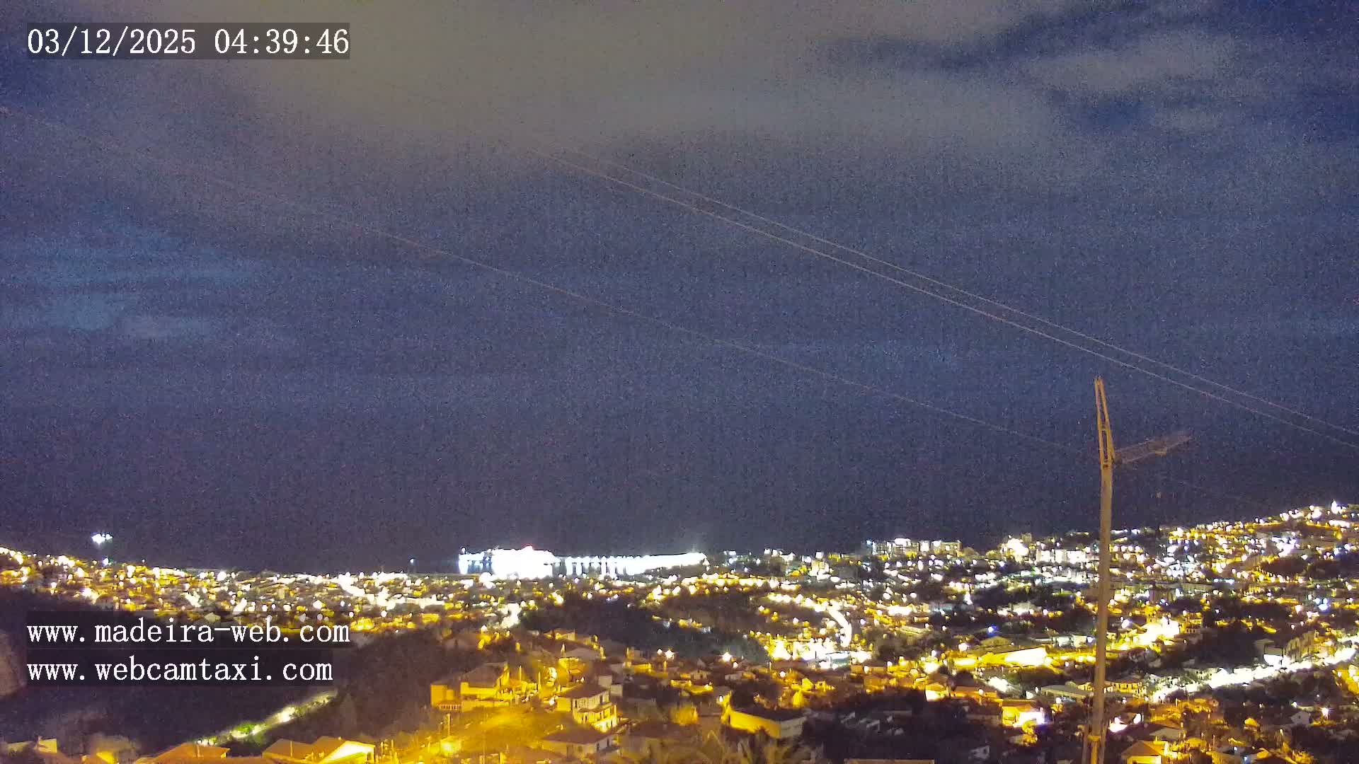 Funchal City  Skyline Live Cam from Sao Roque - Funchal, Madeira, Portugal