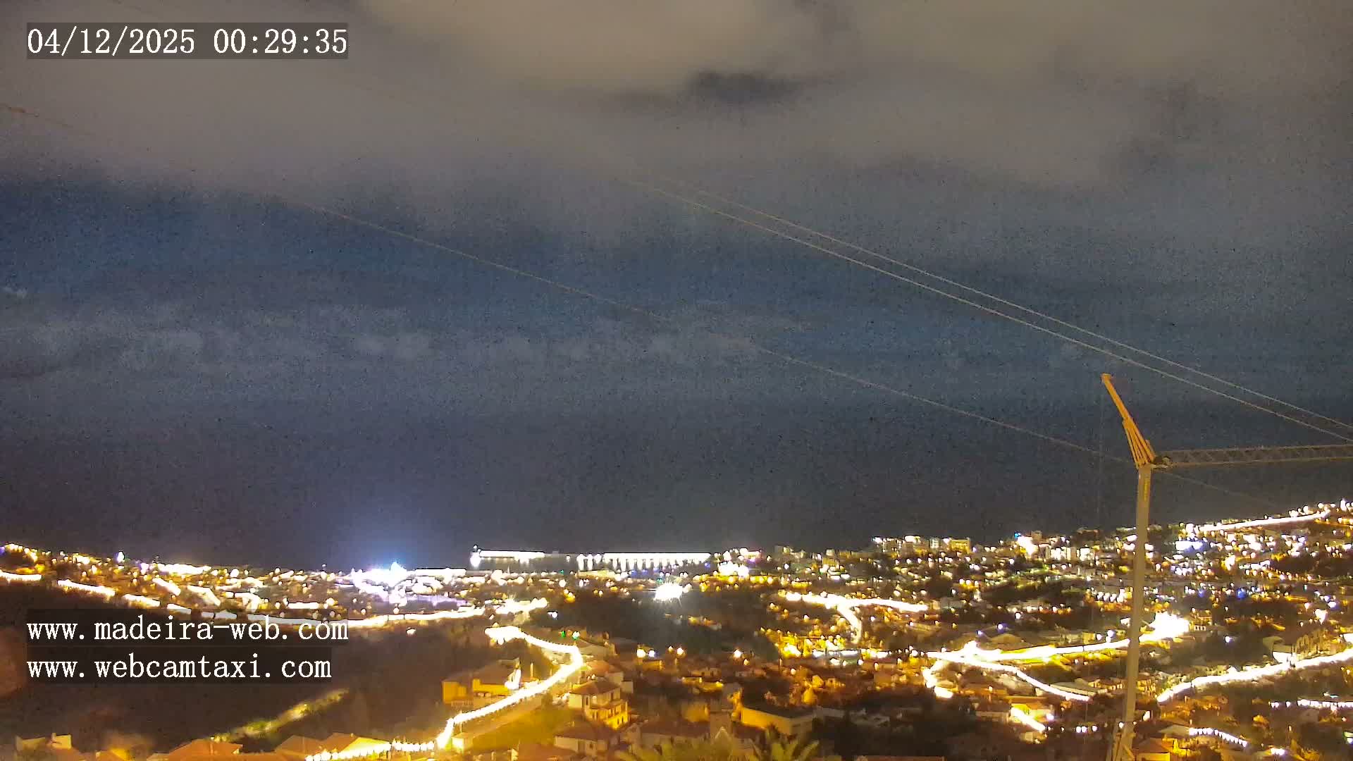 Funchal City  Skyline Live Cam from Sao Roque - Funchal, Madeira, Portugal