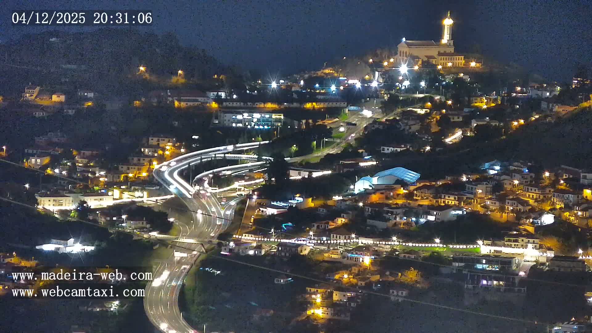 Funchal City  Skyline Live Cam from Sao Roque - Funchal, Madeira, Portugal