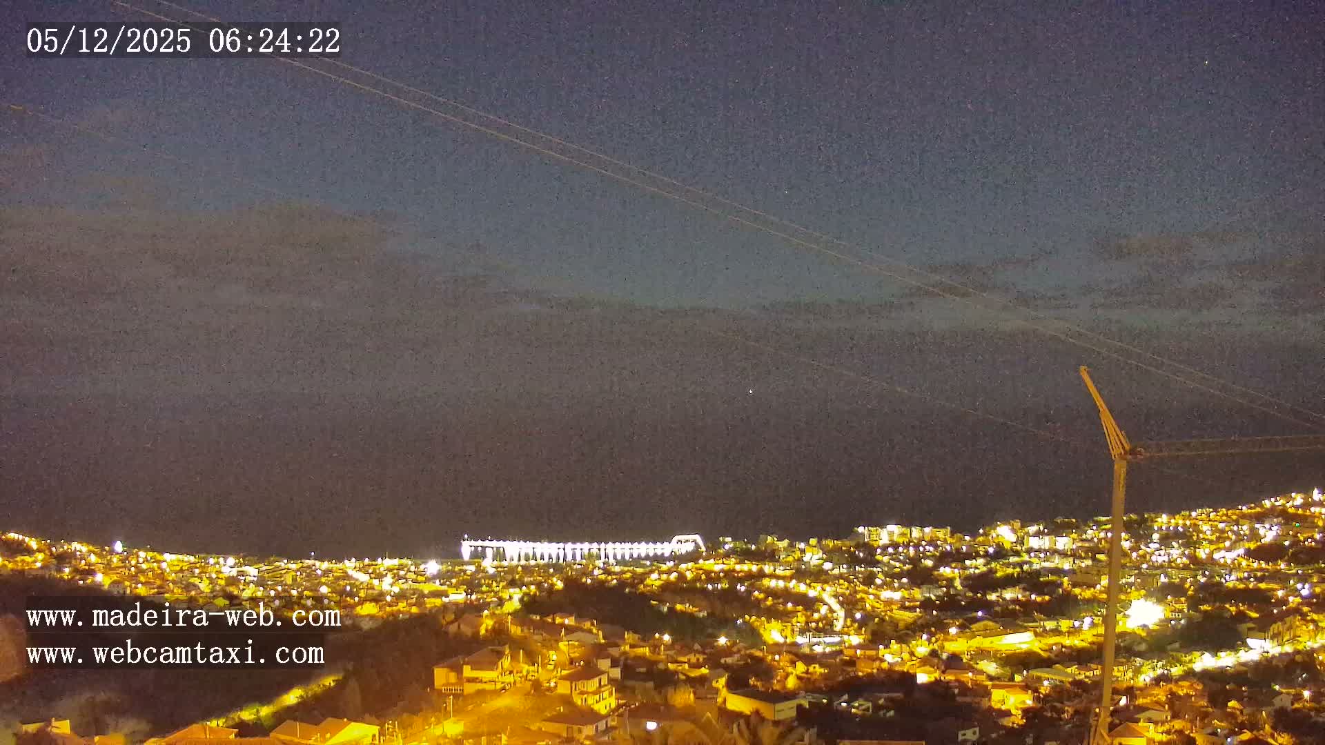 Funchal City  Skyline Live Cam from Sao Roque - Funchal, Madeira, Portugal