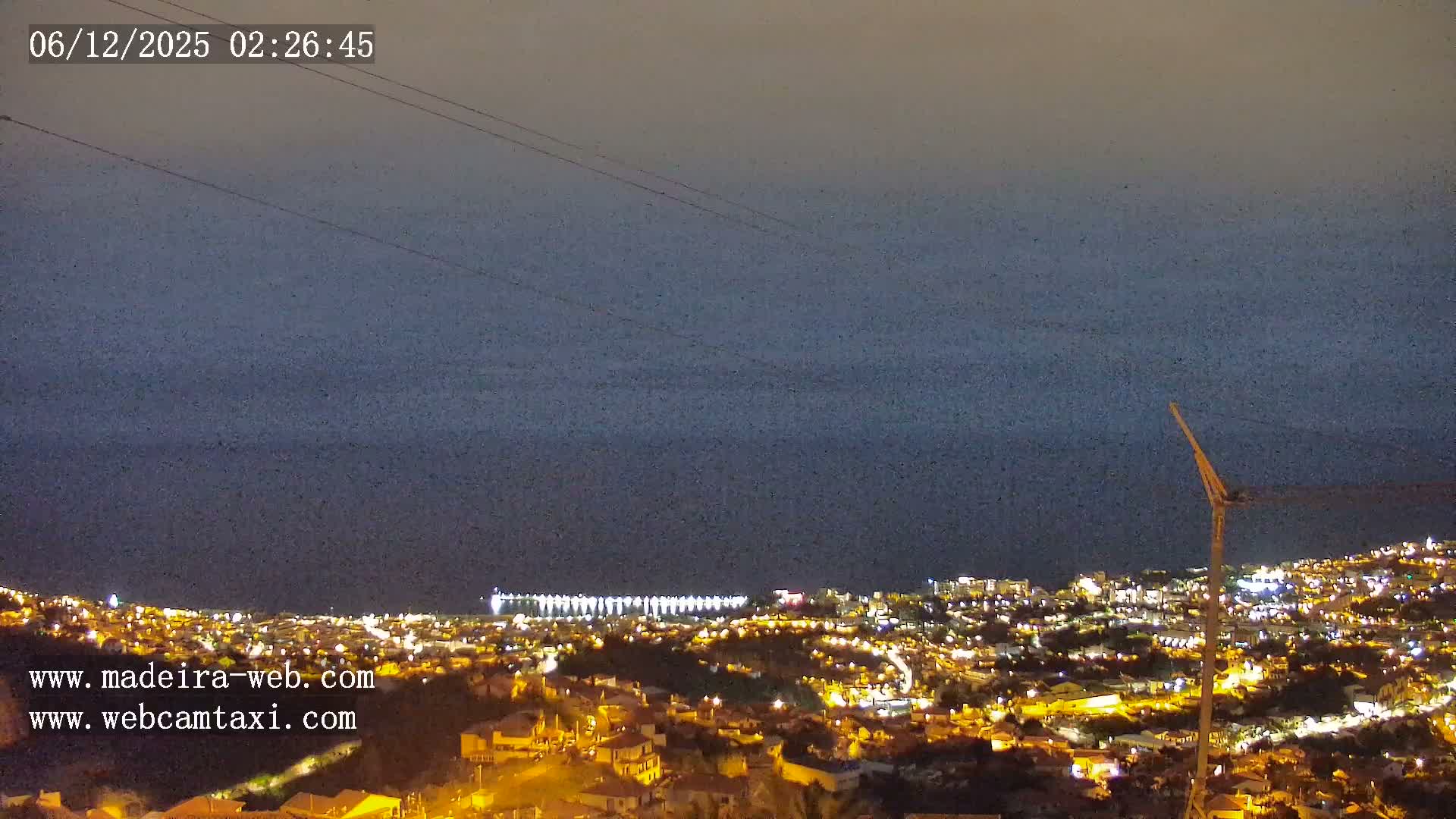 Funchal City  Skyline Live Cam from Sao Roque - Funchal, Madeira, Portugal