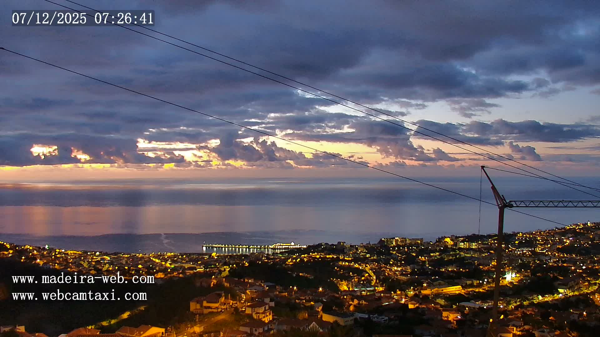 Funchal City  Skyline Live Cam from Sao Roque - Funchal, Madeira, Portugal