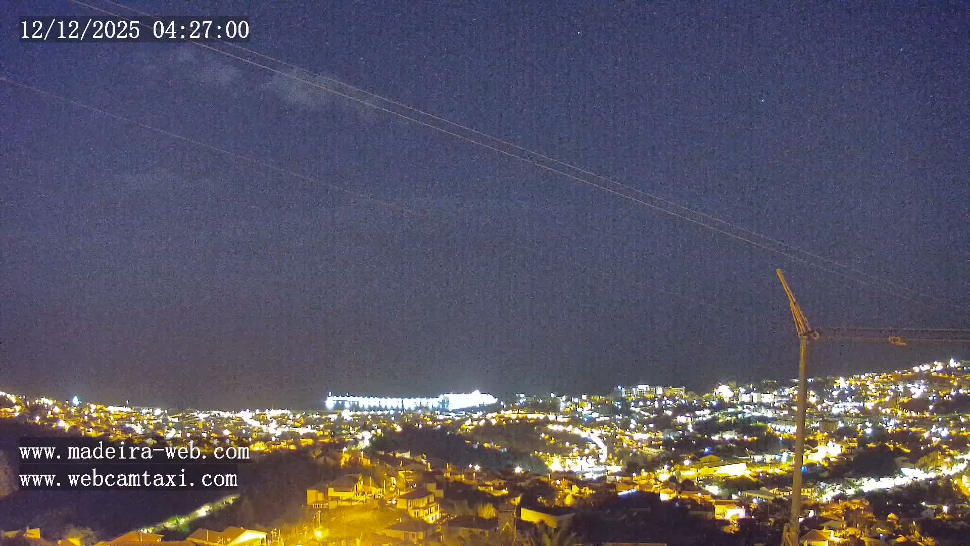 Funchal City  Skyline Live Cam from Sao Roque - Funchal, Madeira, Portugal