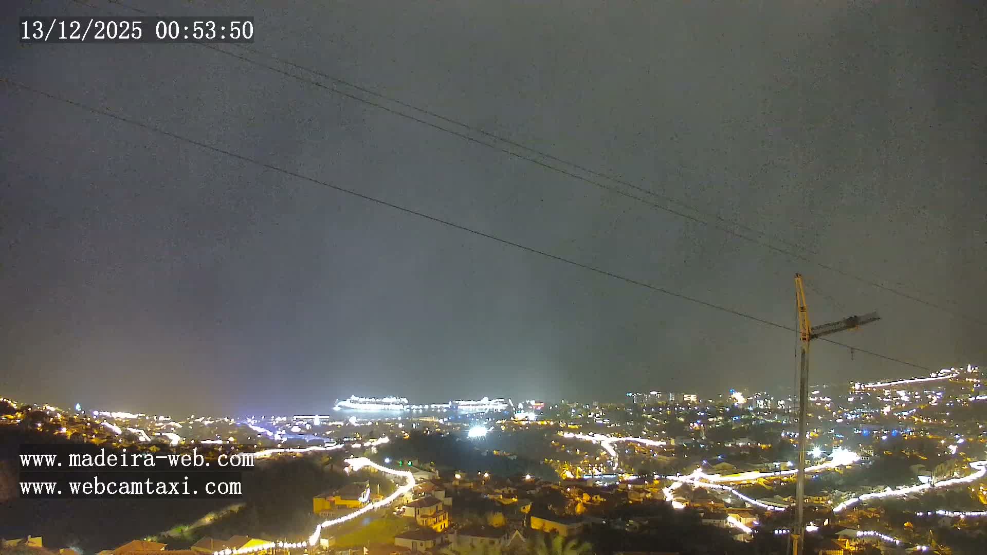 Funchal City  Skyline Live Cam from Sao Roque - Funchal, Madeira, Portugal