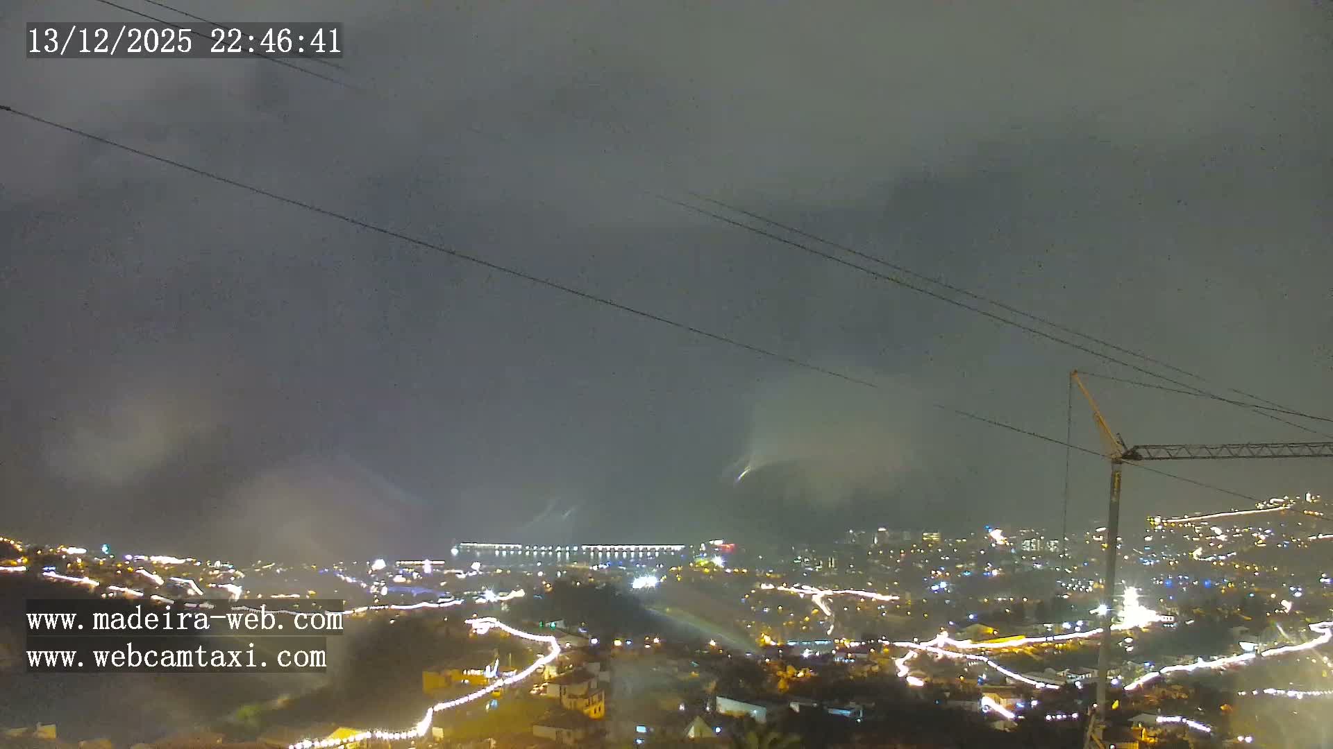 Funchal City  Skyline Live Cam from Sao Roque - Funchal, Madeira, Portugal