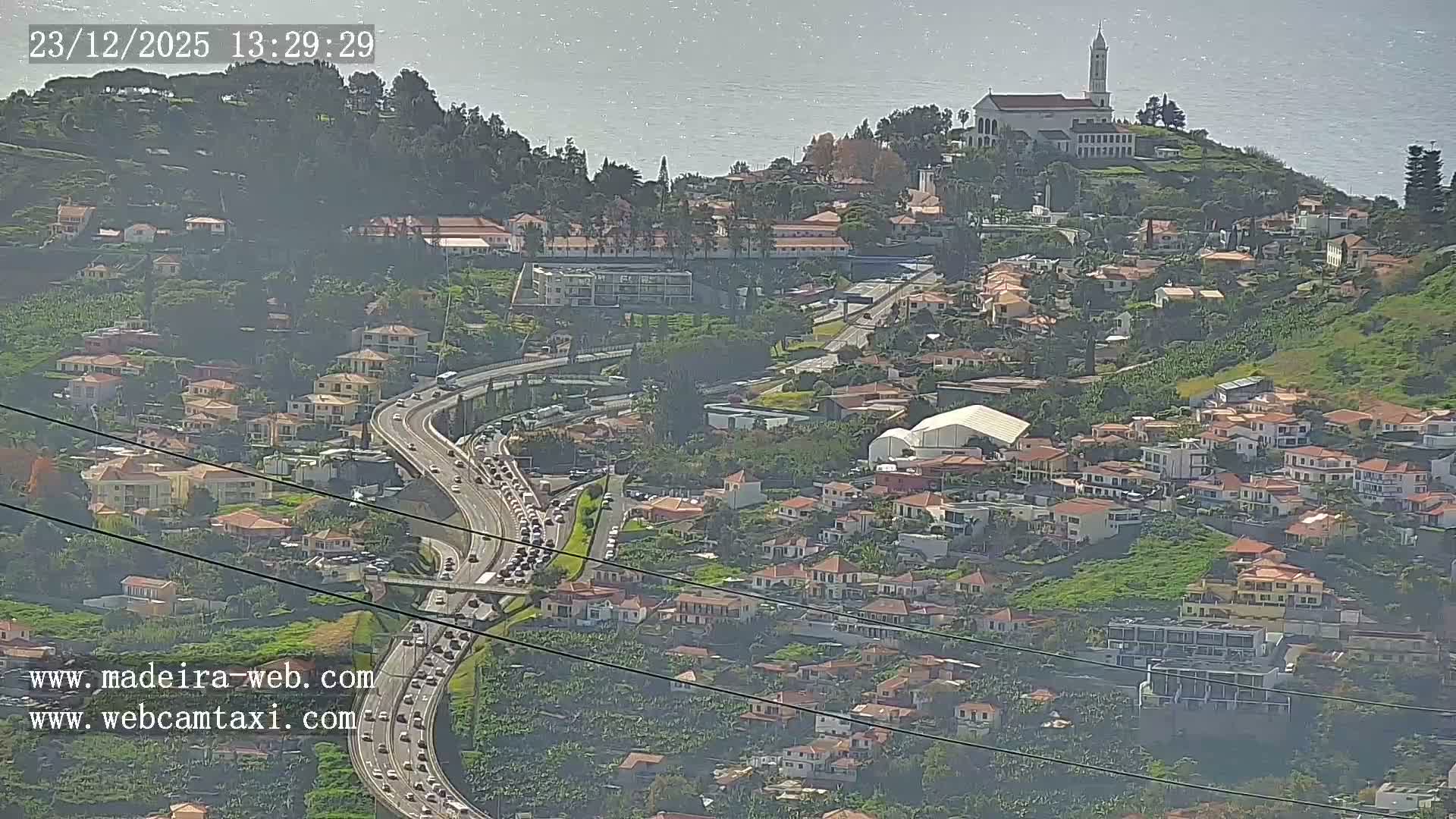 Funchal City  Skyline Live Cam from Sao Roque - Funchal, Madeira, Portugal