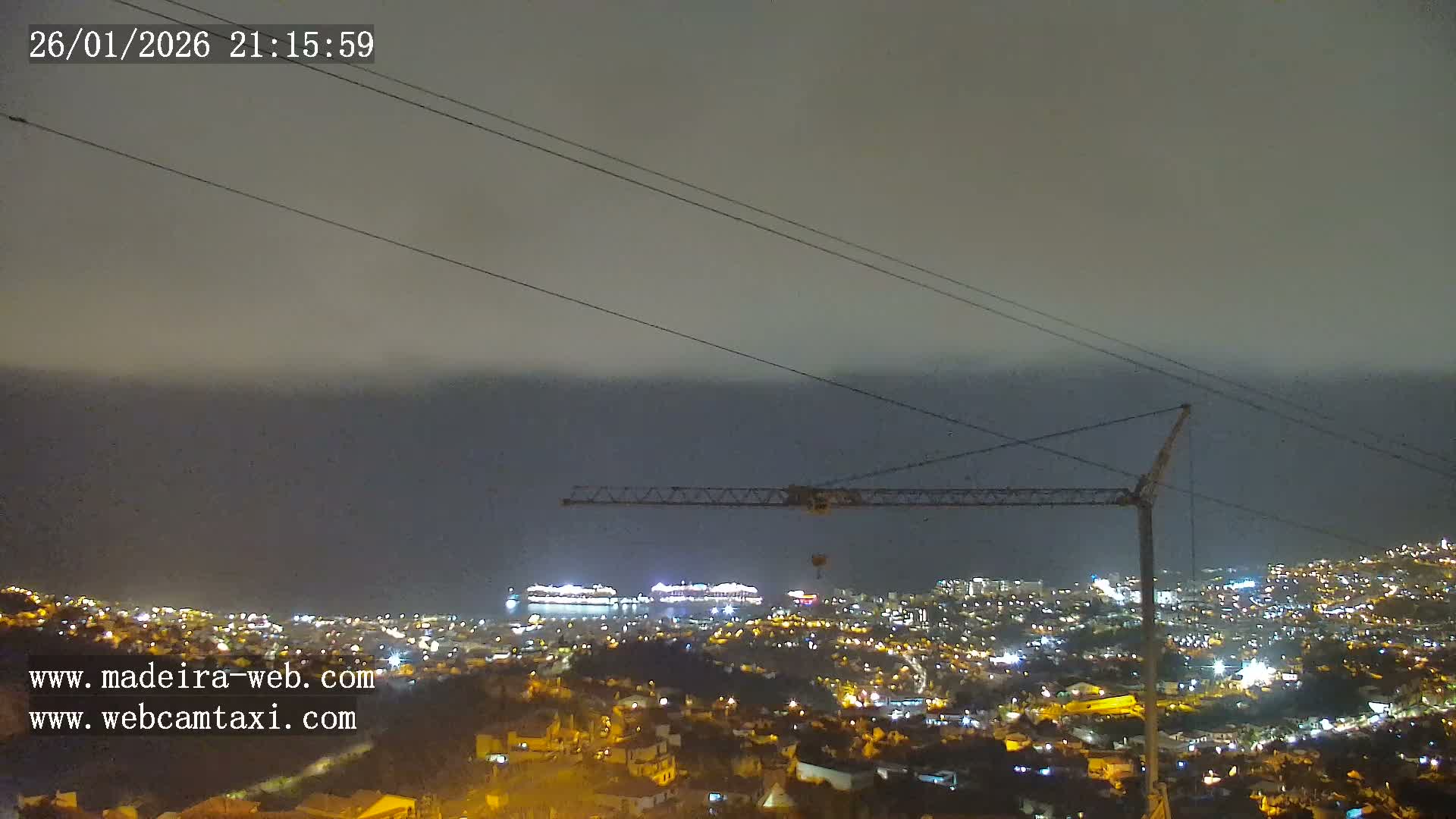 Funchal City  Skyline Live Cam from Sao Roque - Funchal, Madeira, Portugal