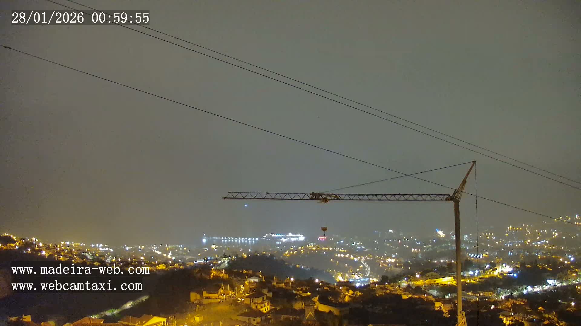 Funchal City  Skyline Live Cam from Sao Roque - Funchal, Madeira, Portugal