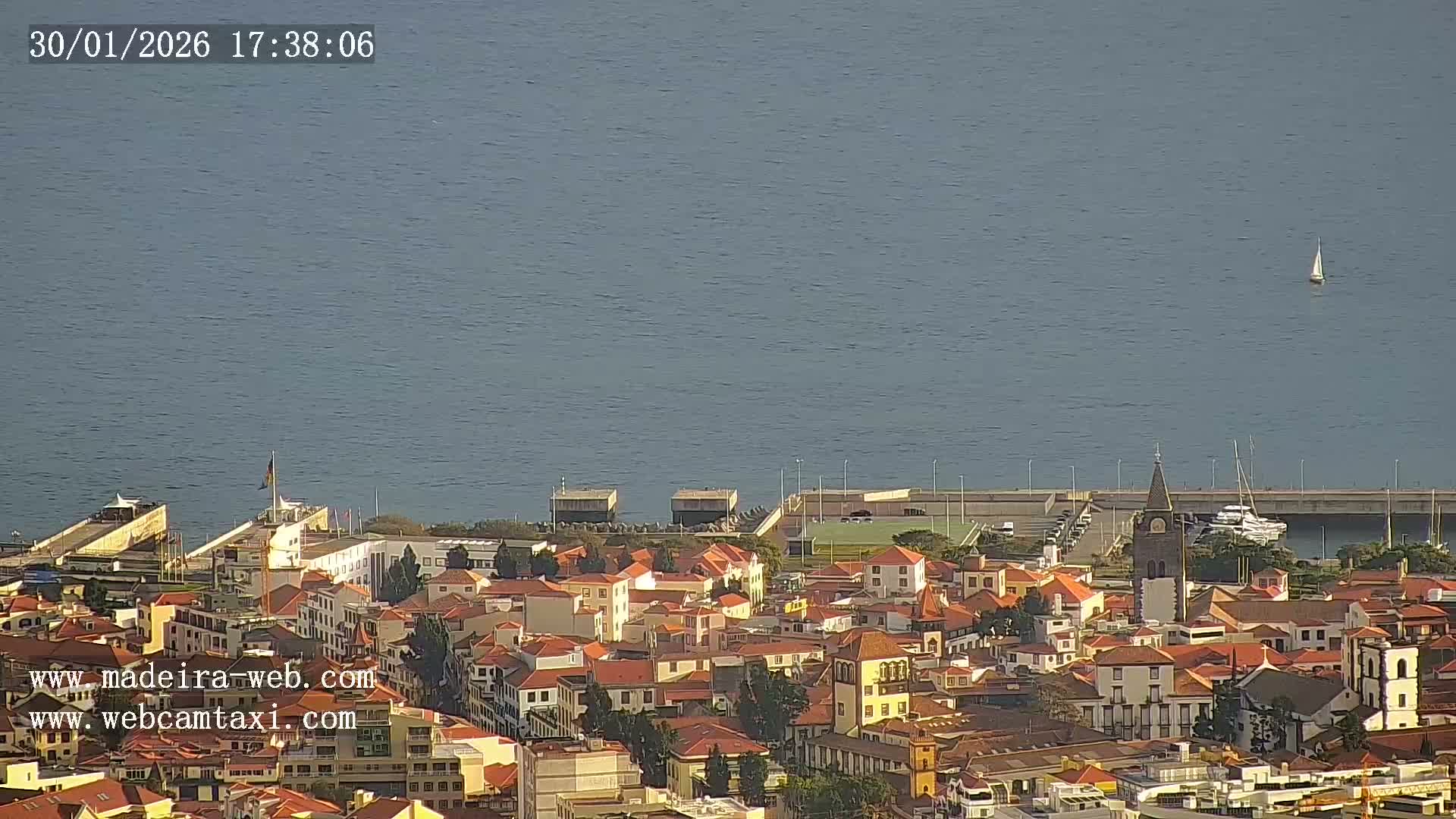 Funchal City  Skyline Live Cam from Sao Roque - Funchal, Madeira, Portugal