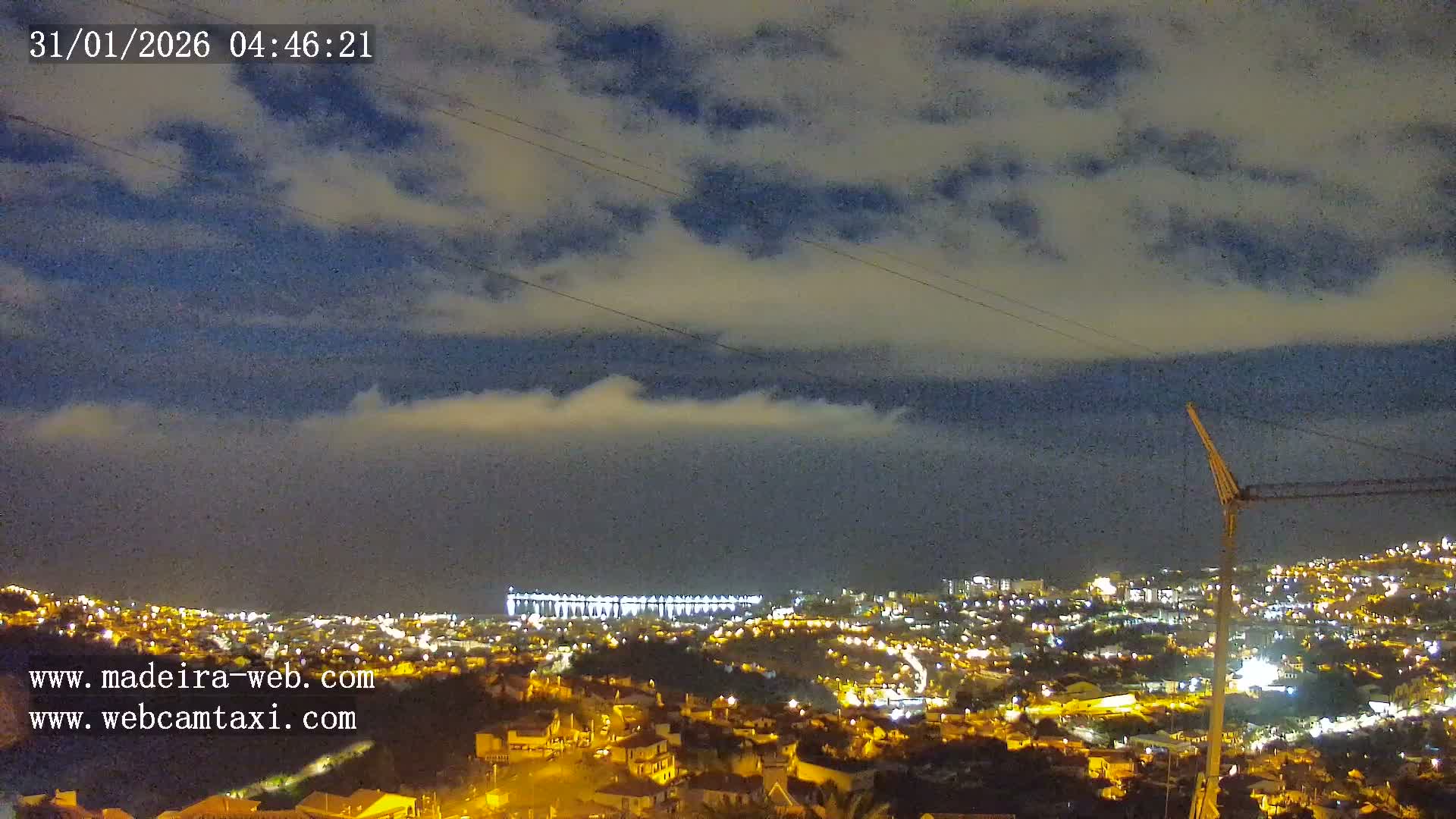 Funchal City  Skyline Live Cam from Sao Roque - Funchal, Madeira, Portugal