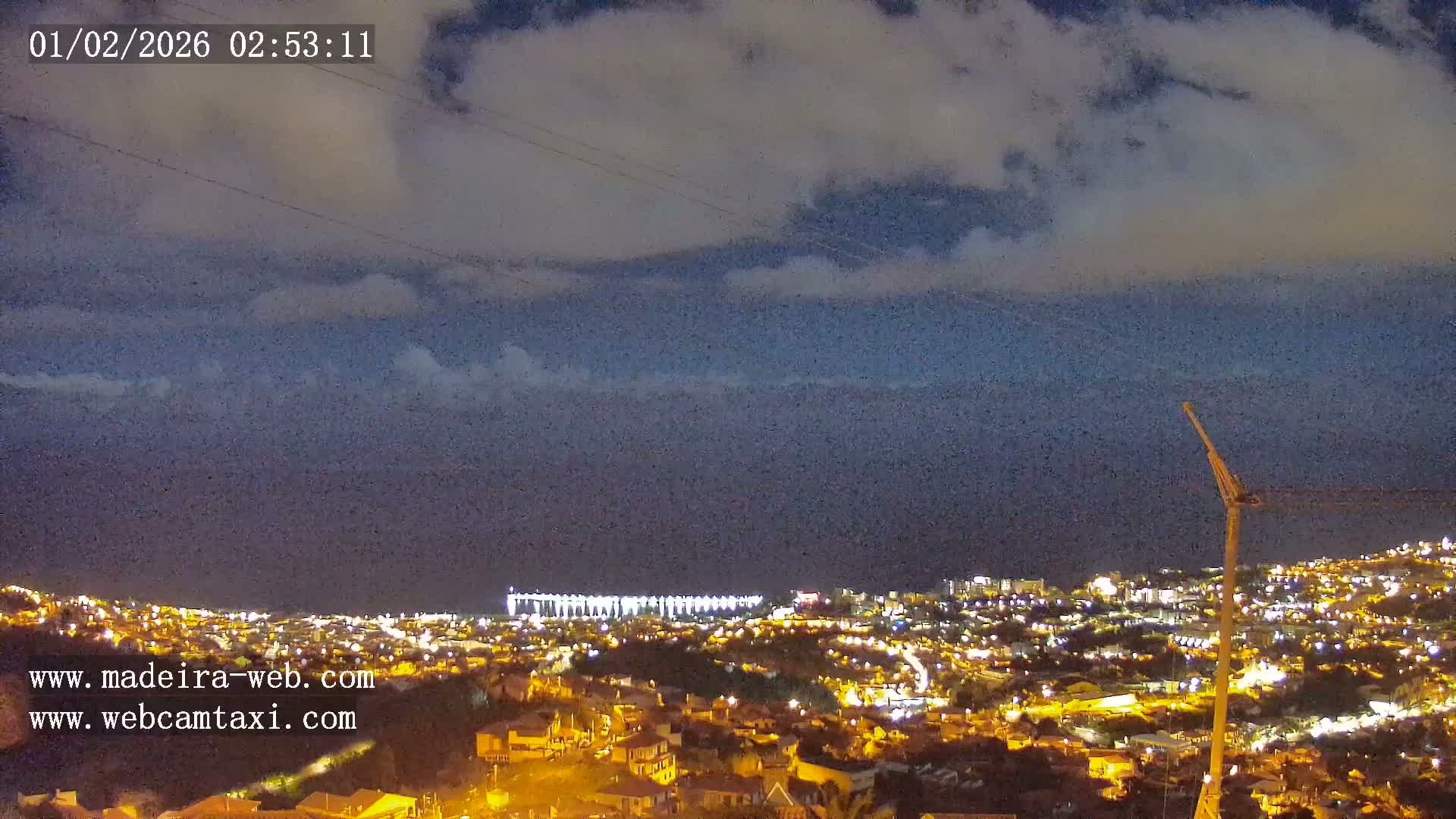 Funchal City  Skyline Live Cam from Sao Roque - Funchal, Madeira, Portugal