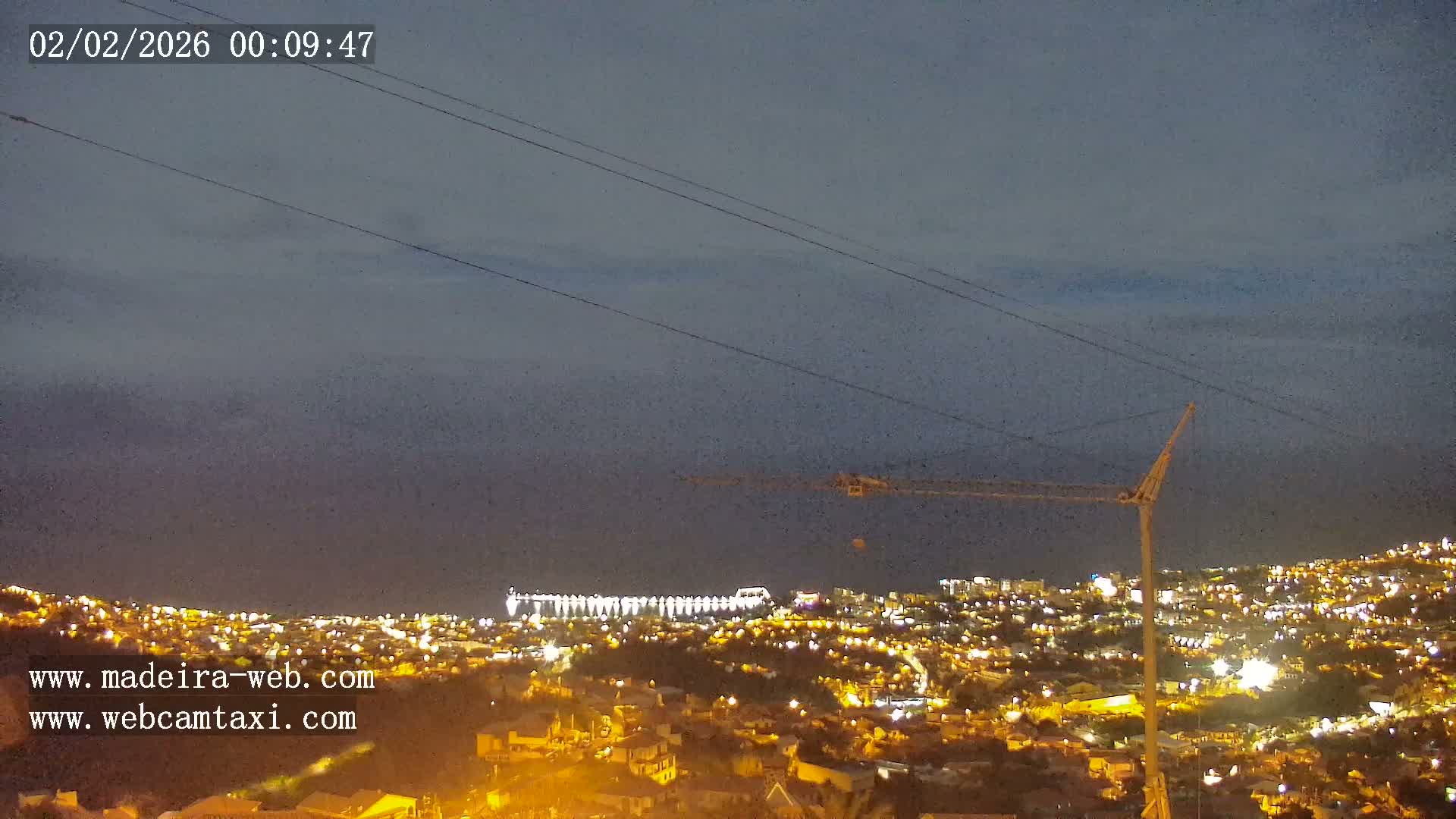 Funchal City  Skyline Live Cam from Sao Roque - Funchal, Madeira, Portugal