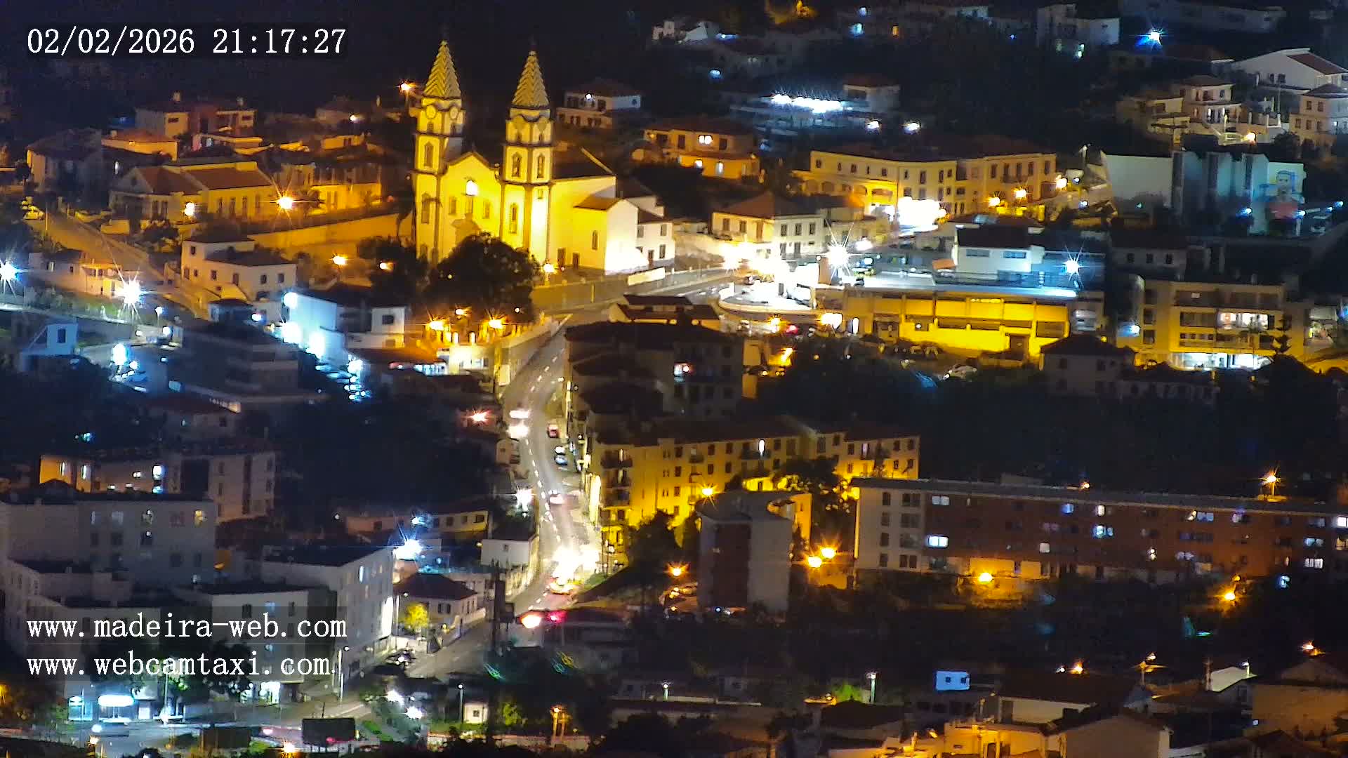 Funchal City  Skyline Live Cam from Sao Roque - Funchal, Madeira, Portugal