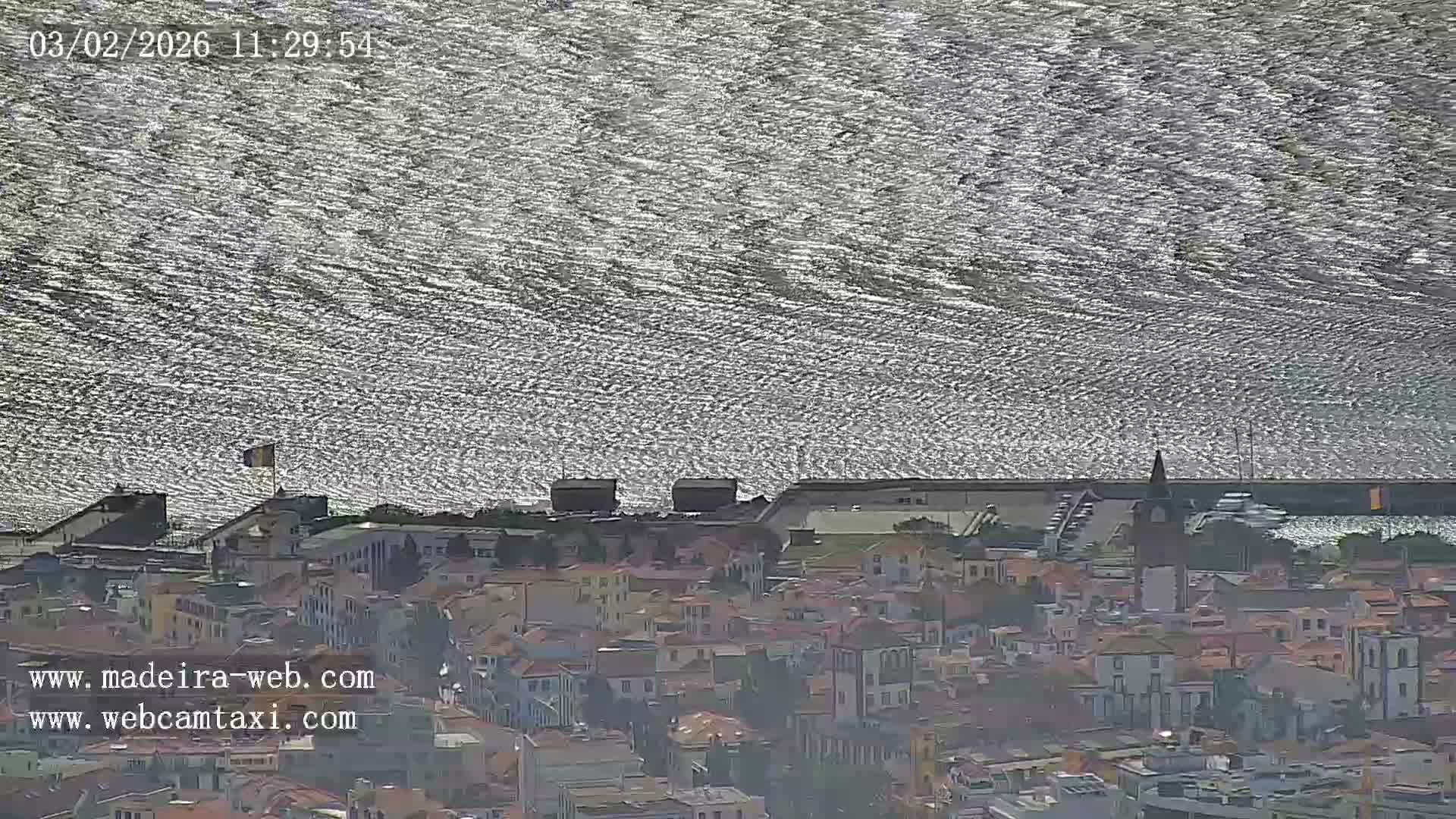 Funchal City  Skyline Live Cam from Sao Roque - Funchal, Madeira, Portugal