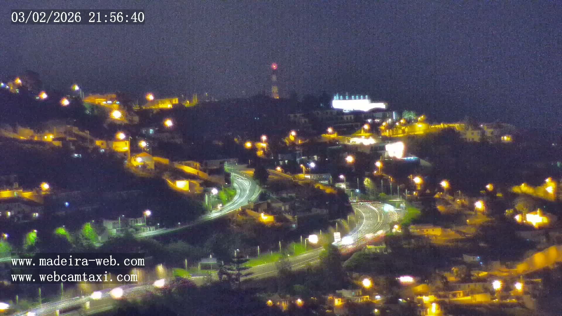 Funchal City  Skyline Live Cam from Sao Roque - Funchal, Madeira, Portugal