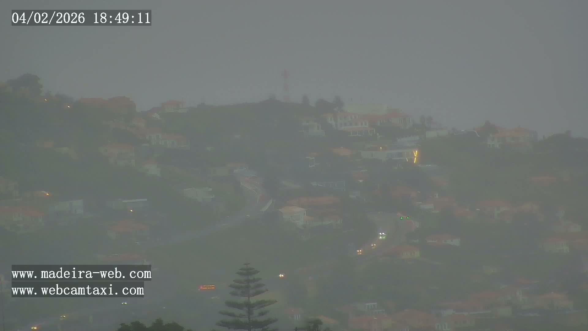 Funchal City  Skyline Live Cam from Sao Roque - Funchal, Madeira, Portugal