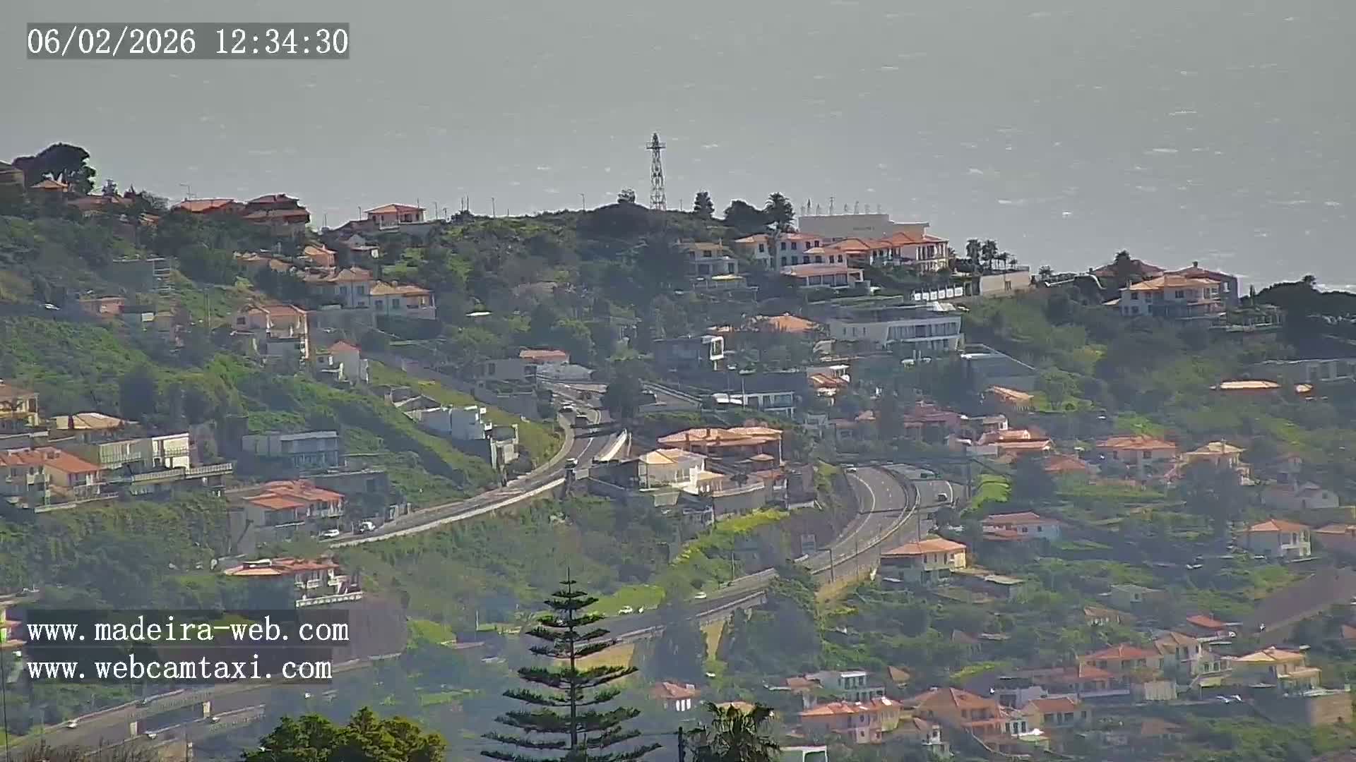 Funchal City  Skyline Live Cam from Sao Roque - Funchal, Madeira, Portugal