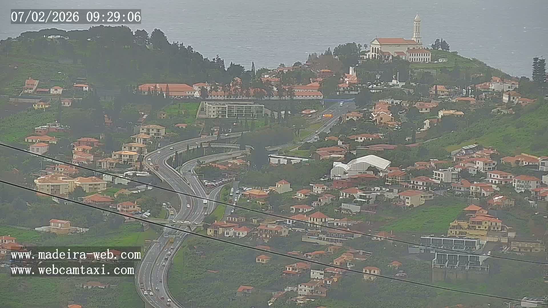 Funchal City  Skyline Live Cam from Sao Roque - Funchal, Madeira, Portugal