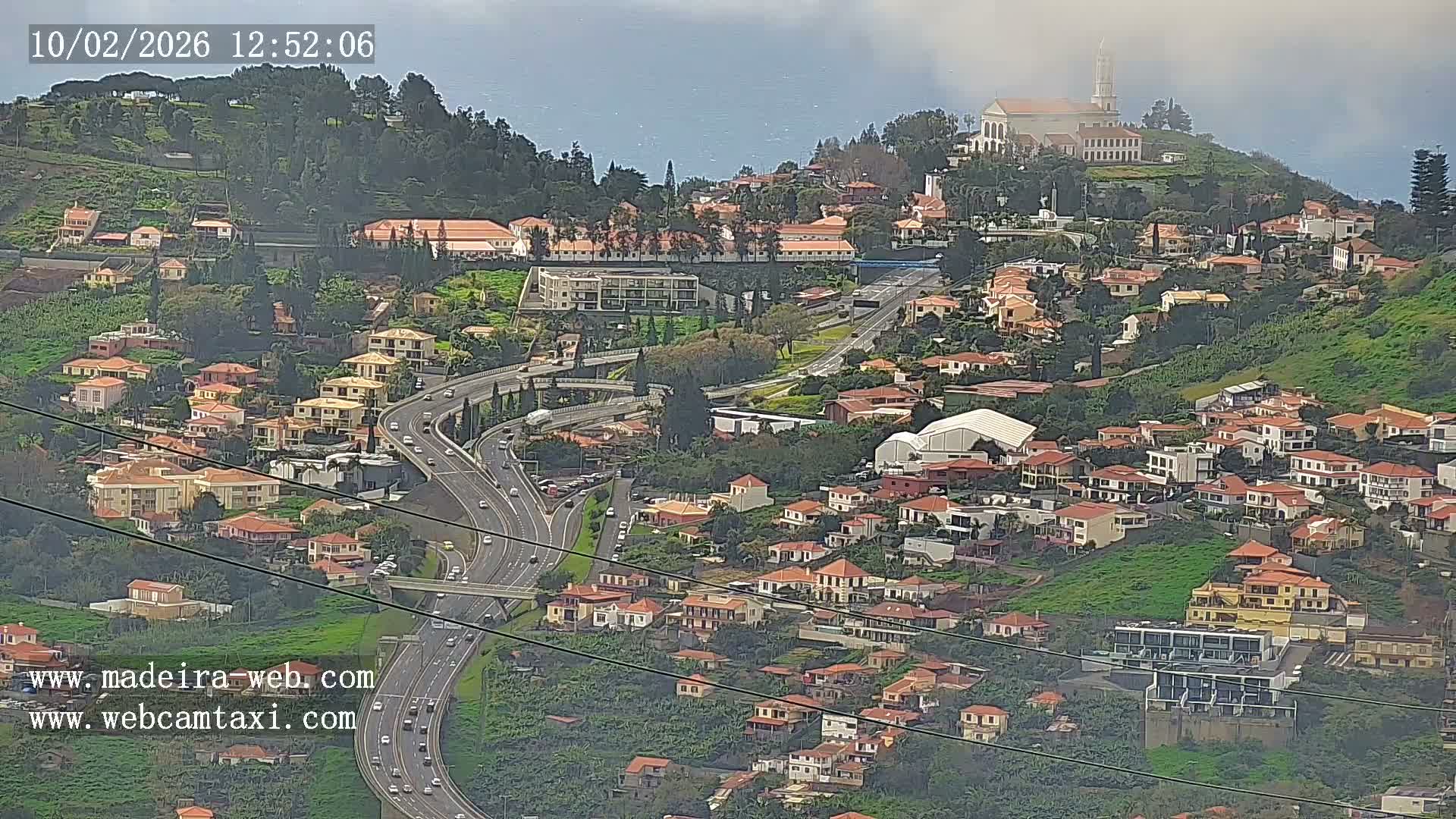Funchal City  Skyline Live Cam from Sao Roque - Funchal, Madeira, Portugal