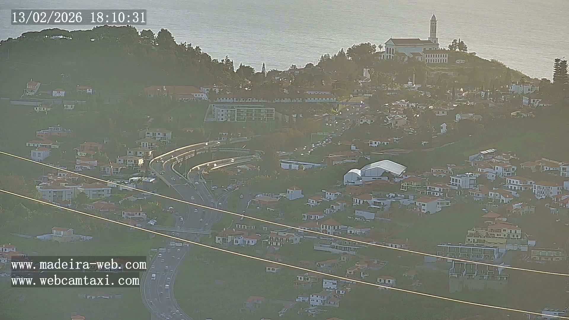 Funchal City  Skyline Live Cam from Sao Roque - Funchal, Madeira, Portugal