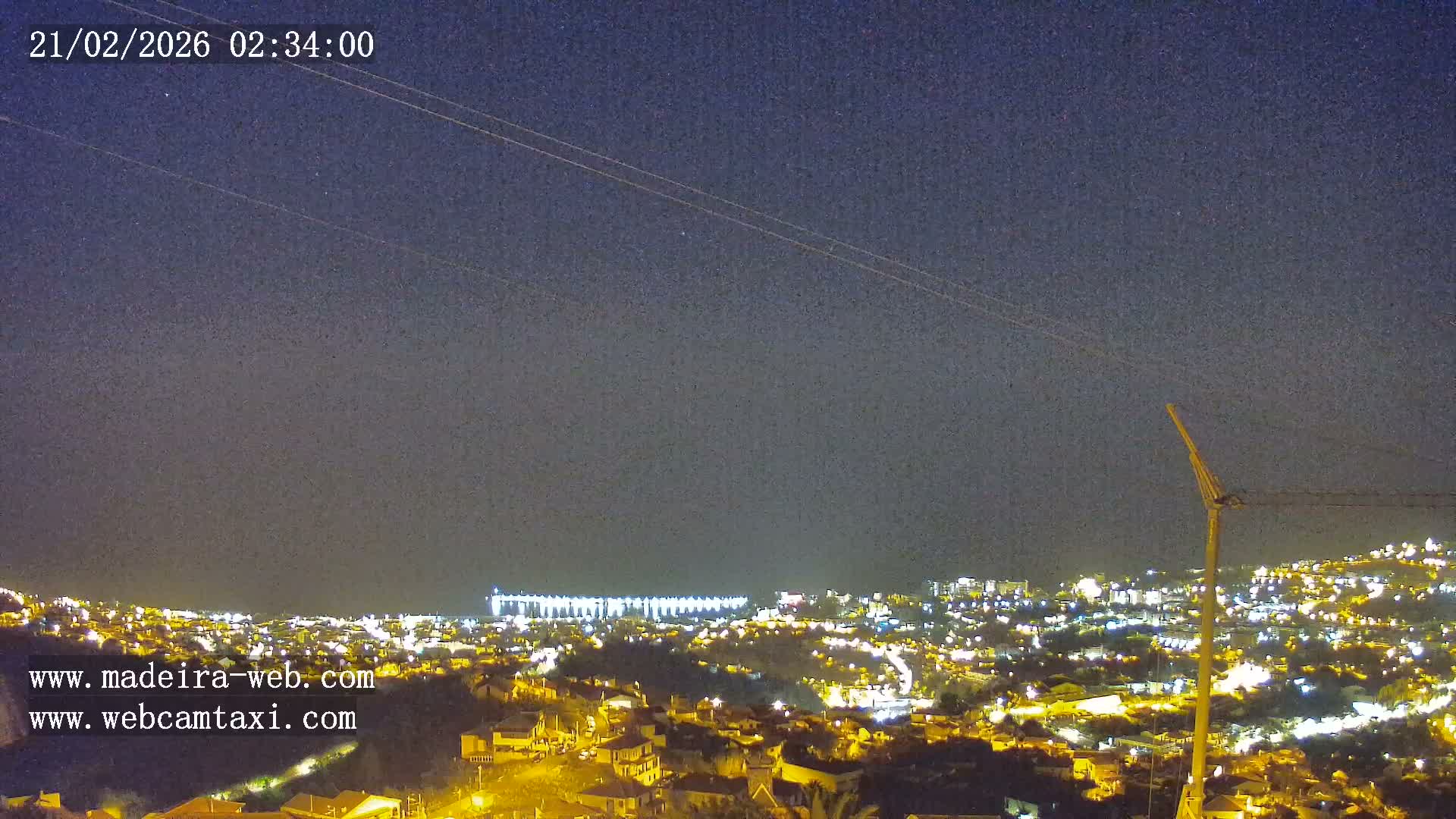 Funchal City  Skyline Live Cam from Sao Roque - Funchal, Madeira, Portugal