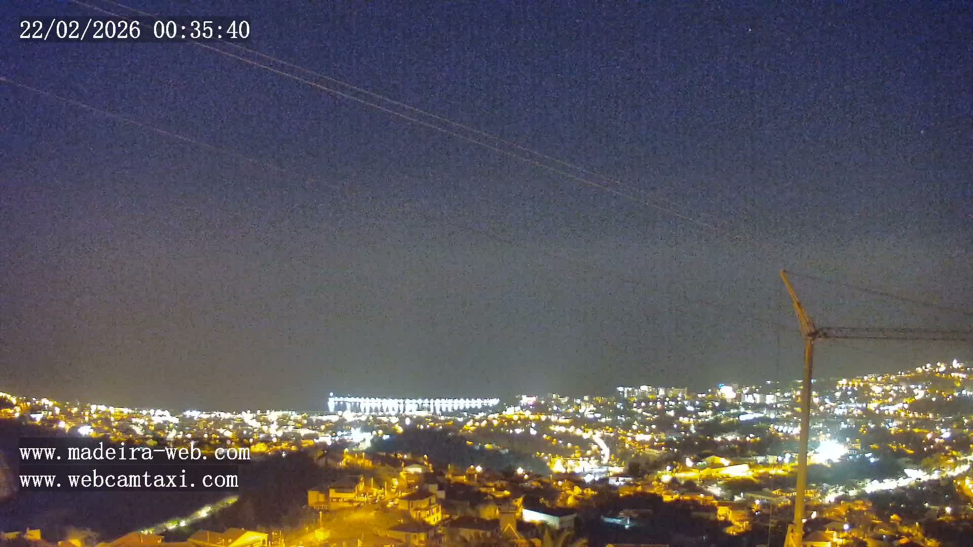 Funchal City  Skyline Live Cam from Sao Roque - Funchal, Madeira, Portugal