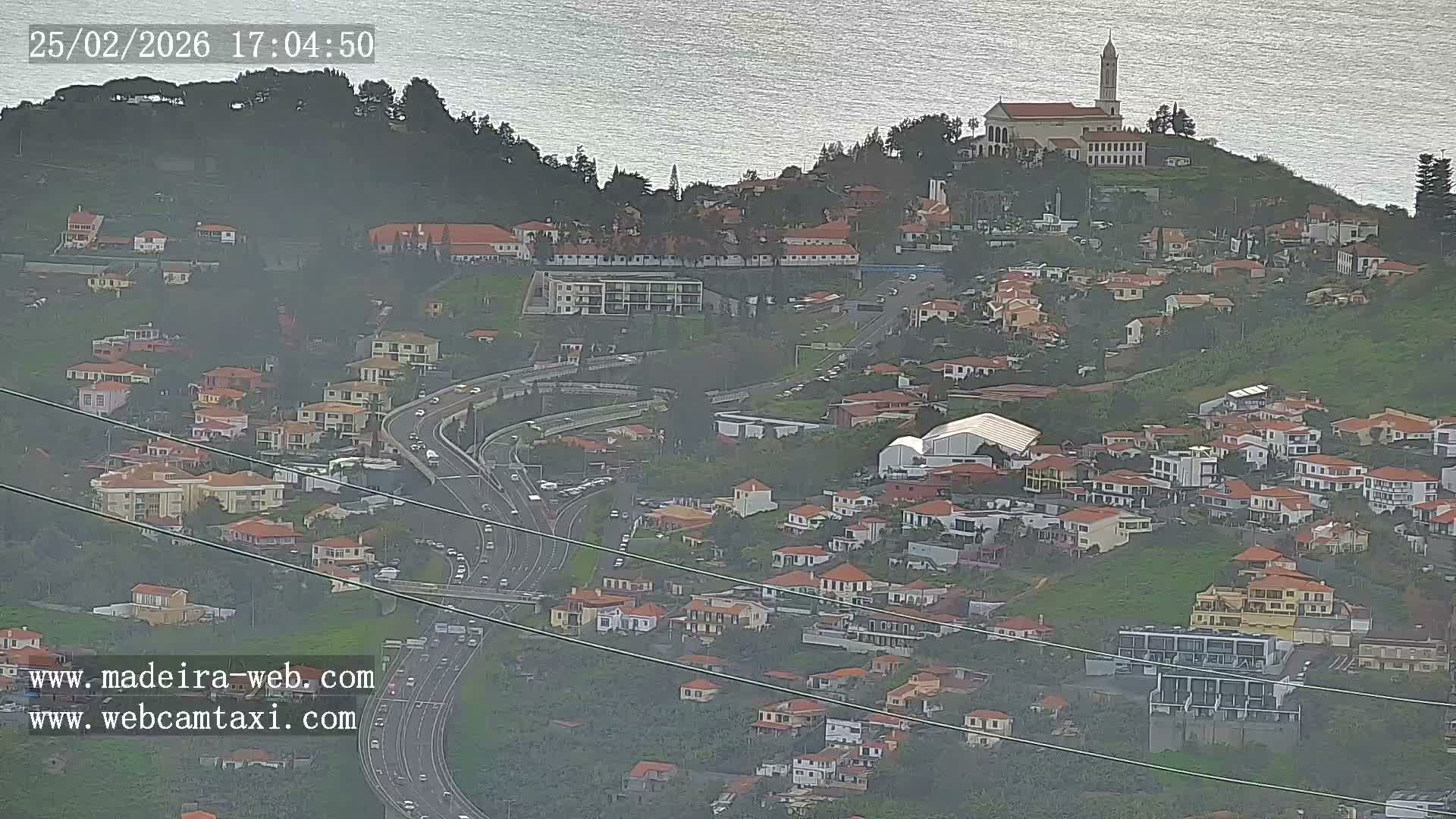 Funchal City  Skyline Live Cam from Sao Roque - Funchal, Madeira, Portugal