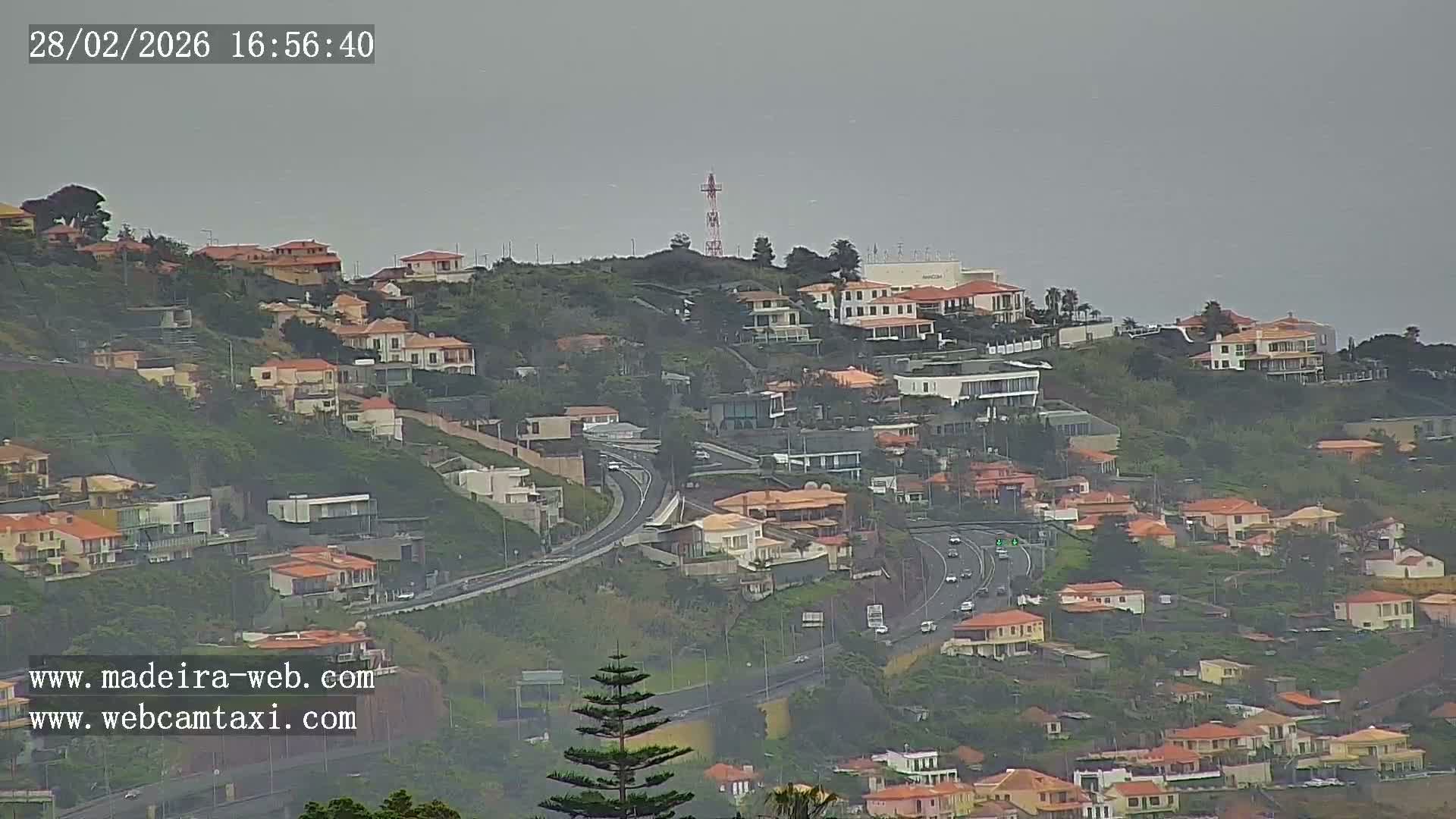 Funchal City  Skyline Live Cam from Sao Roque - Funchal, Madeira, Portugal