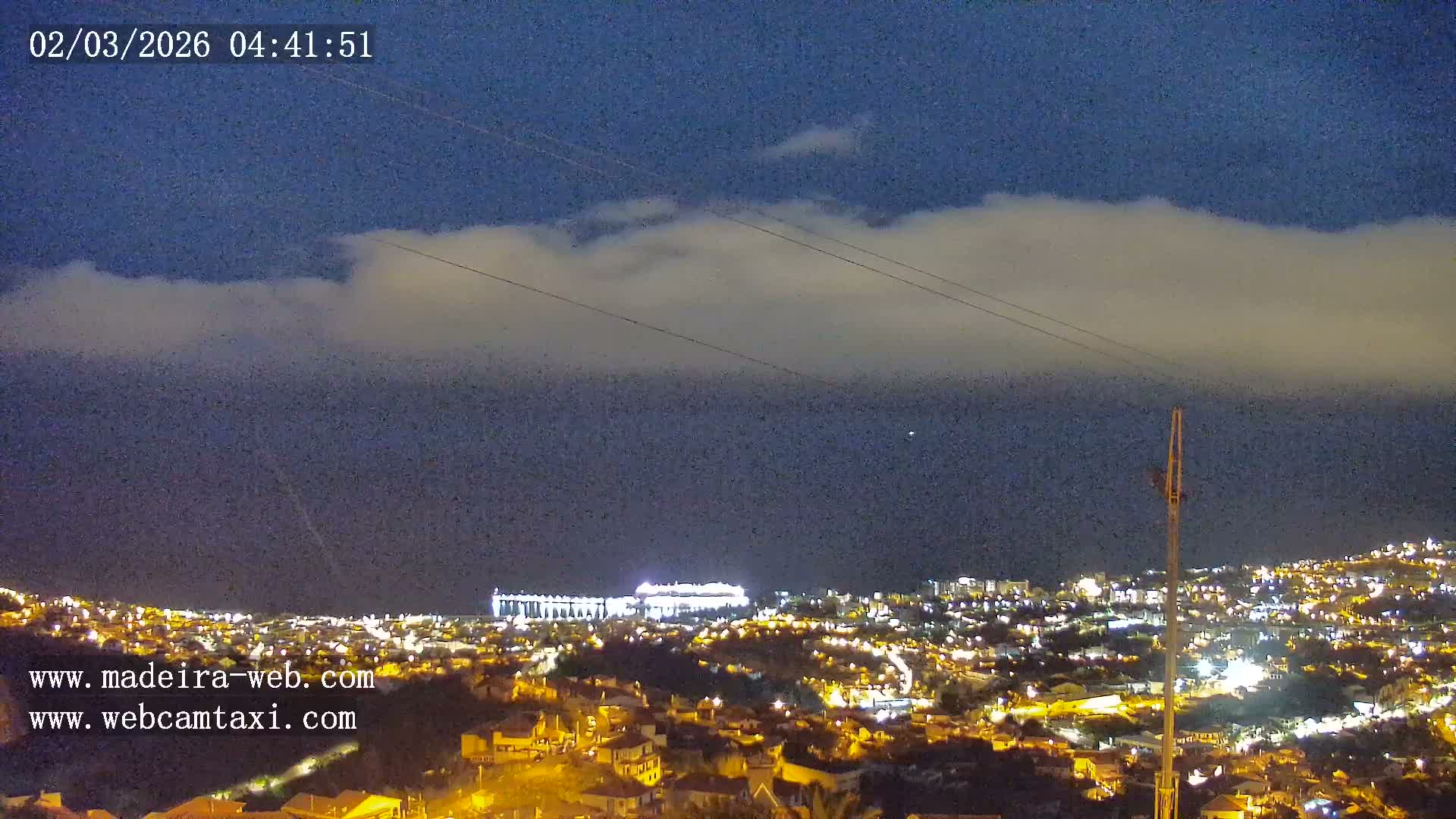 Funchal City  Skyline Live Cam from Sao Roque - Funchal, Madeira, Portugal