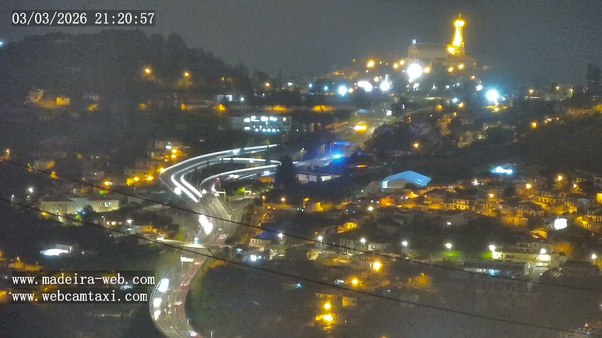 Funchal City  Skyline Live Cam from Sao Roque - Funchal, Madeira, Portugal